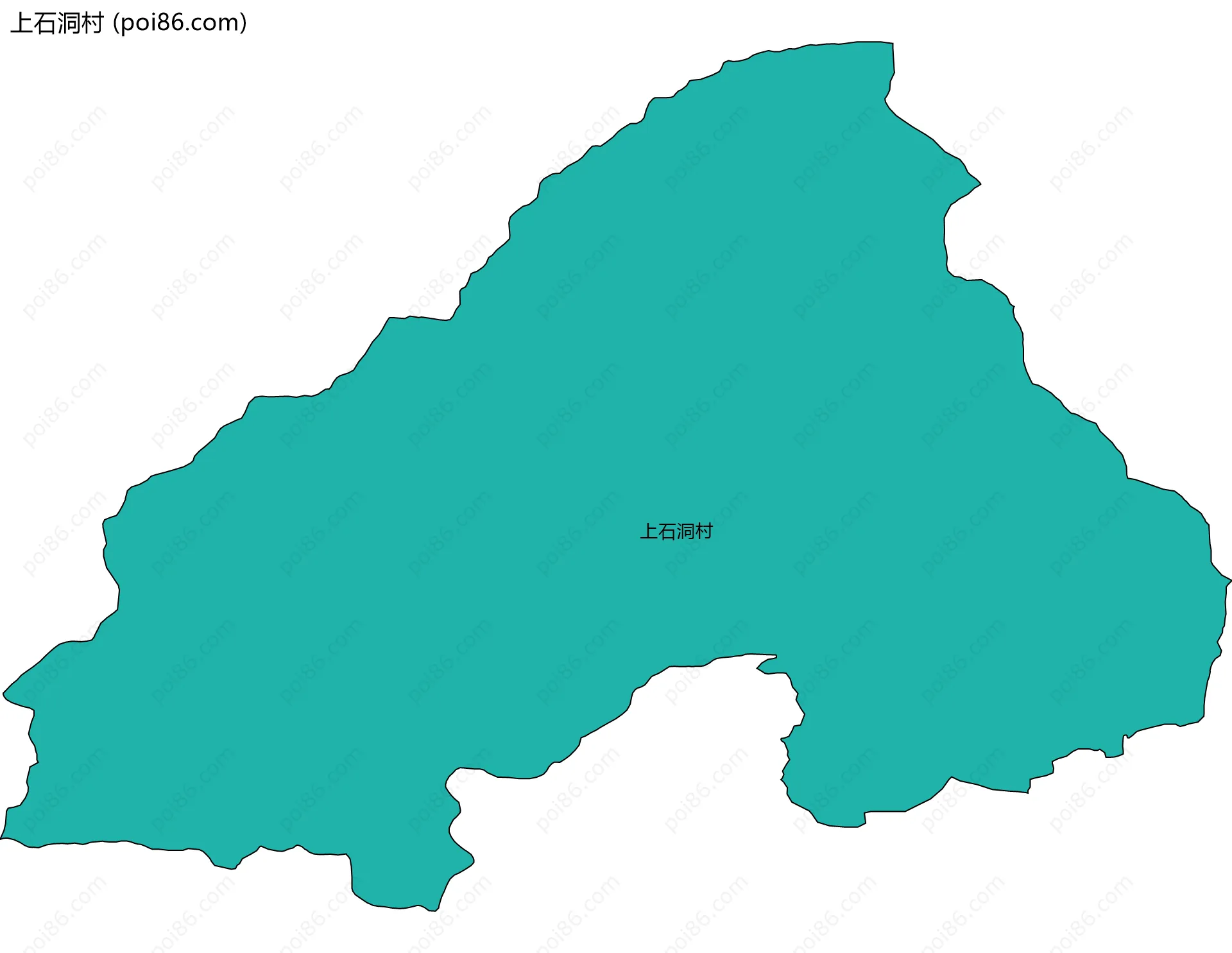 上石洞村边界地图