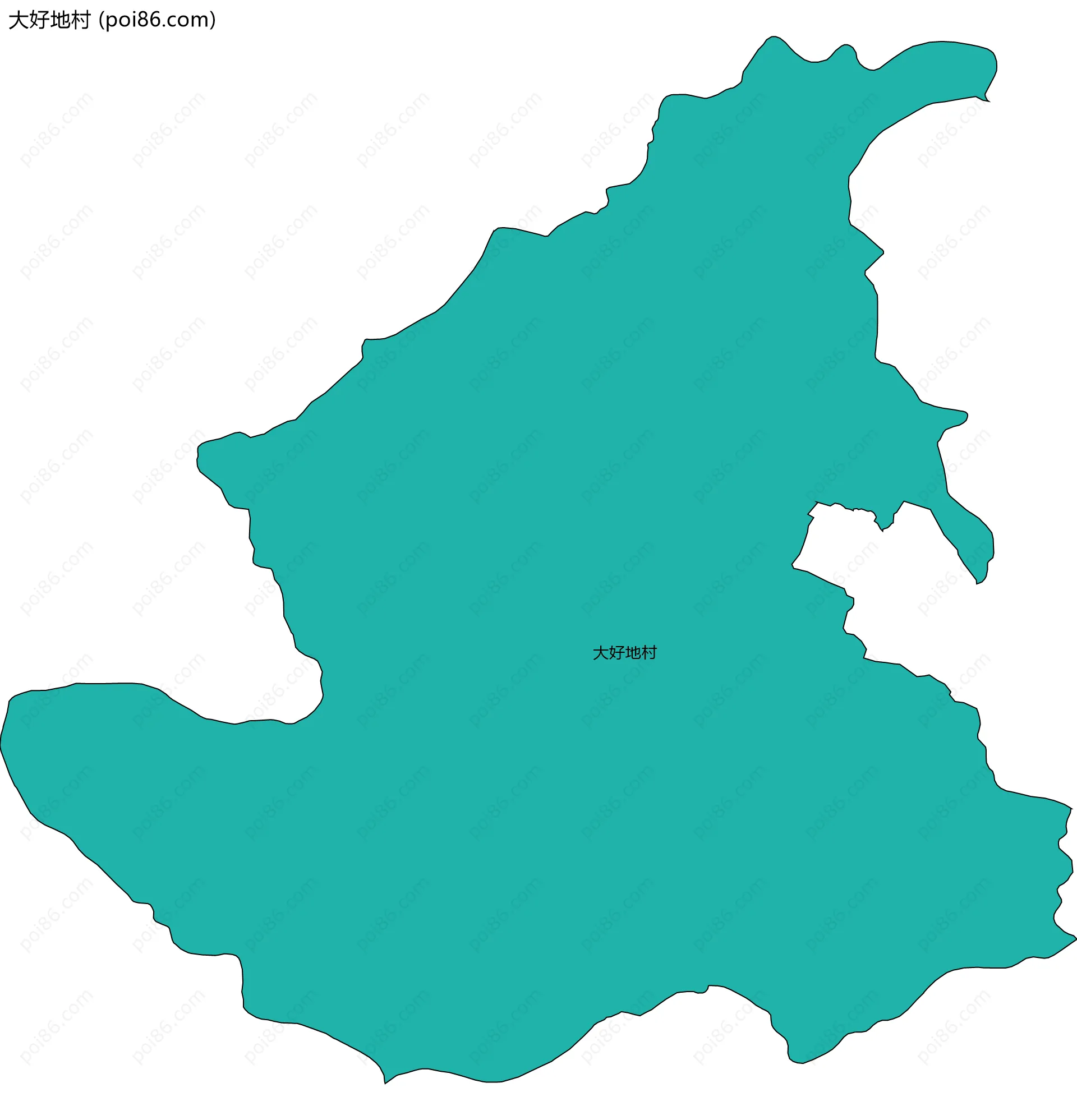大好地村边界地图