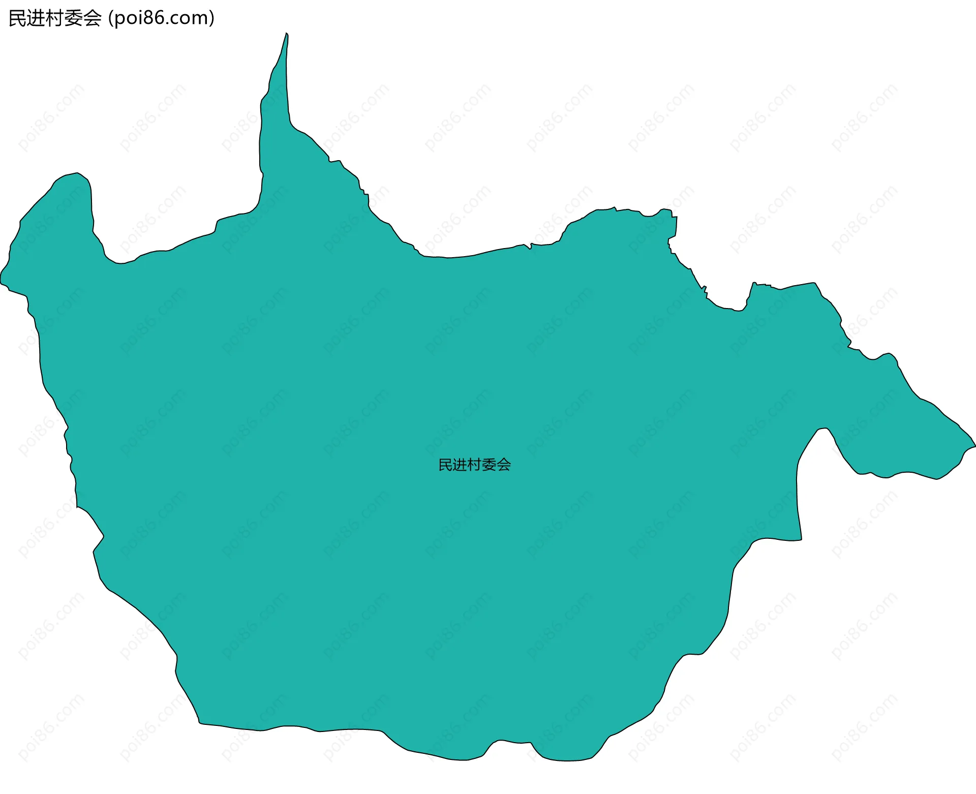 民进村委会边界地图