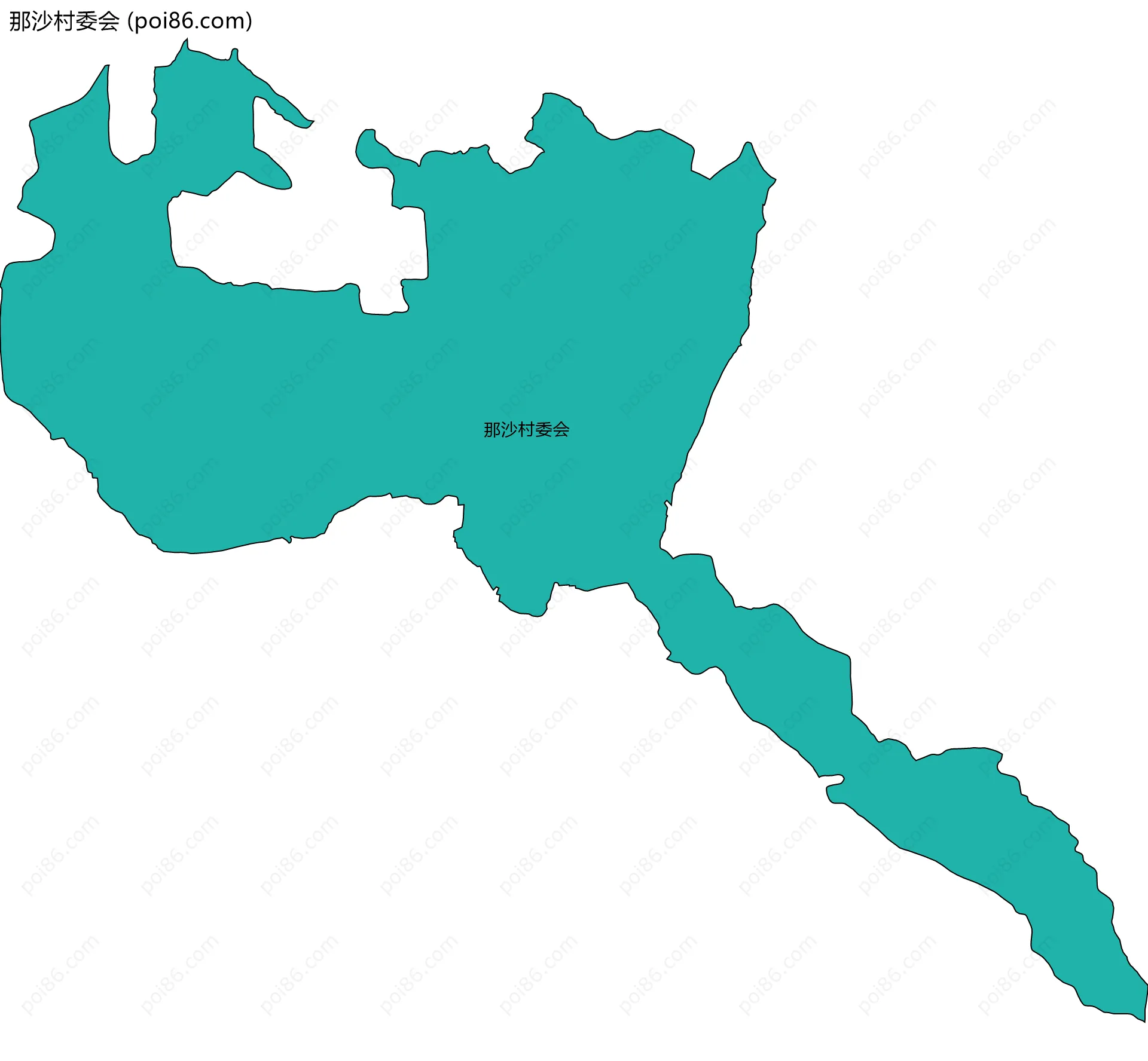 那沙村委会边界地图
