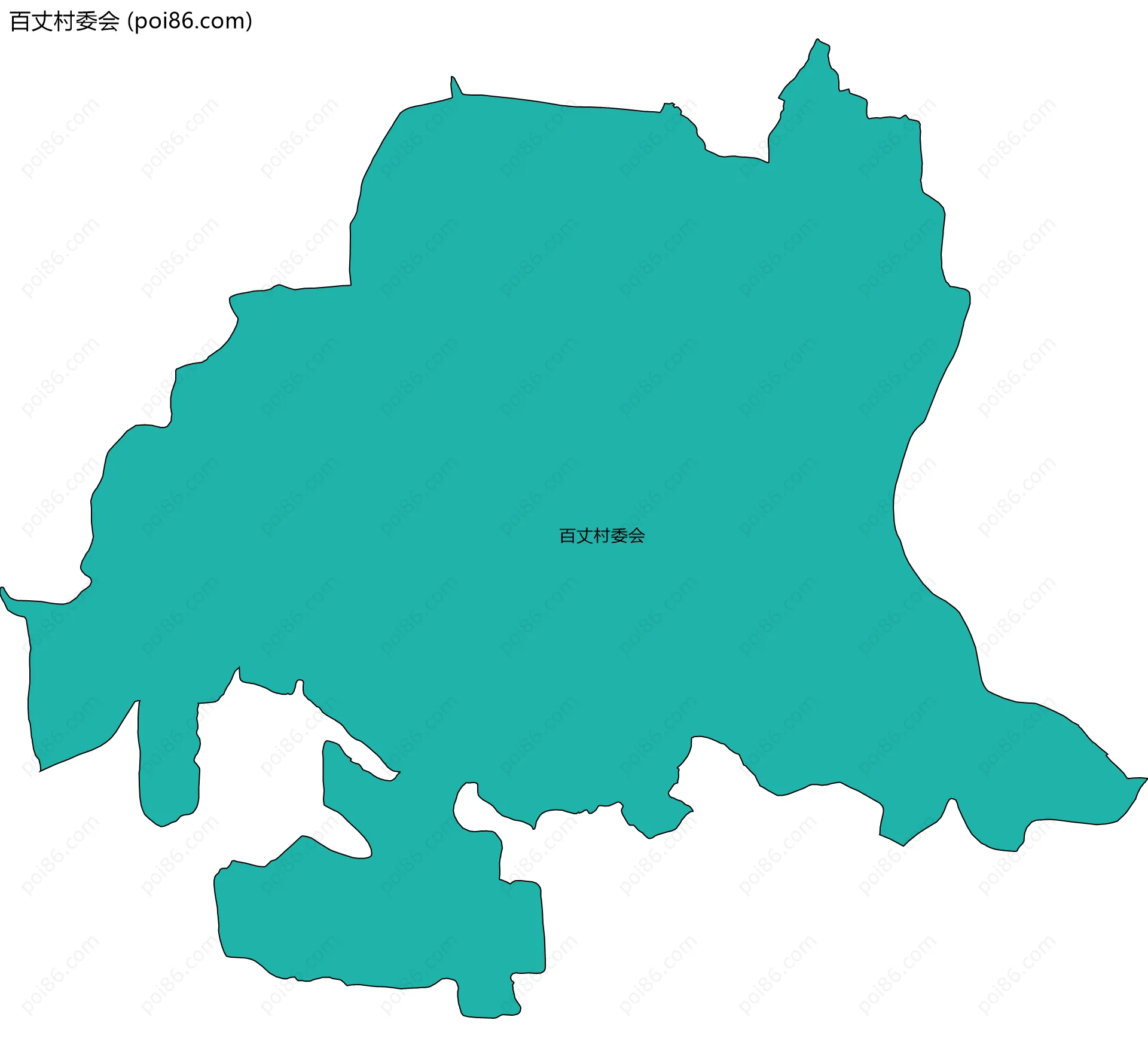 百丈村委会边界地图