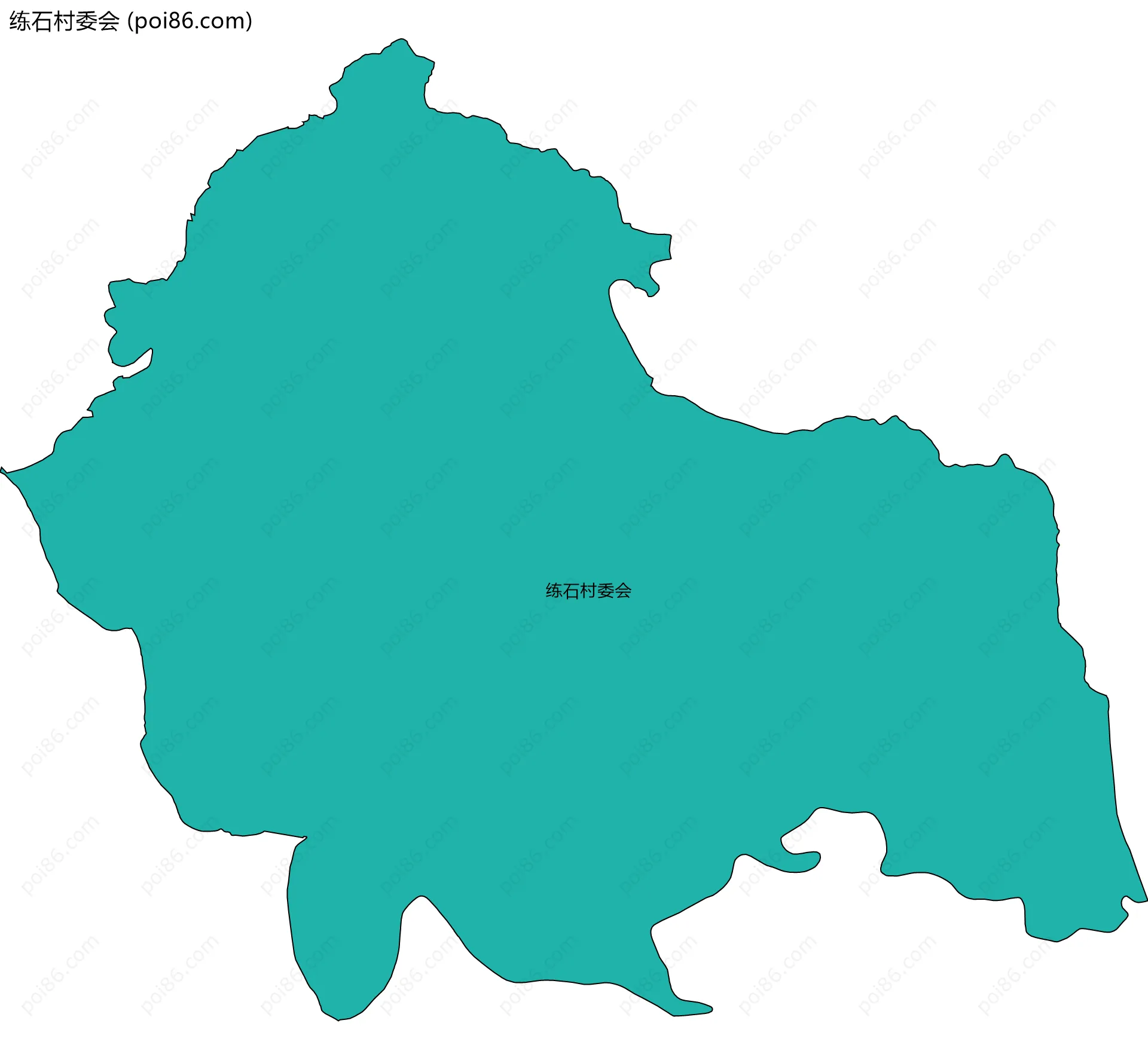 练石村委会边界地图