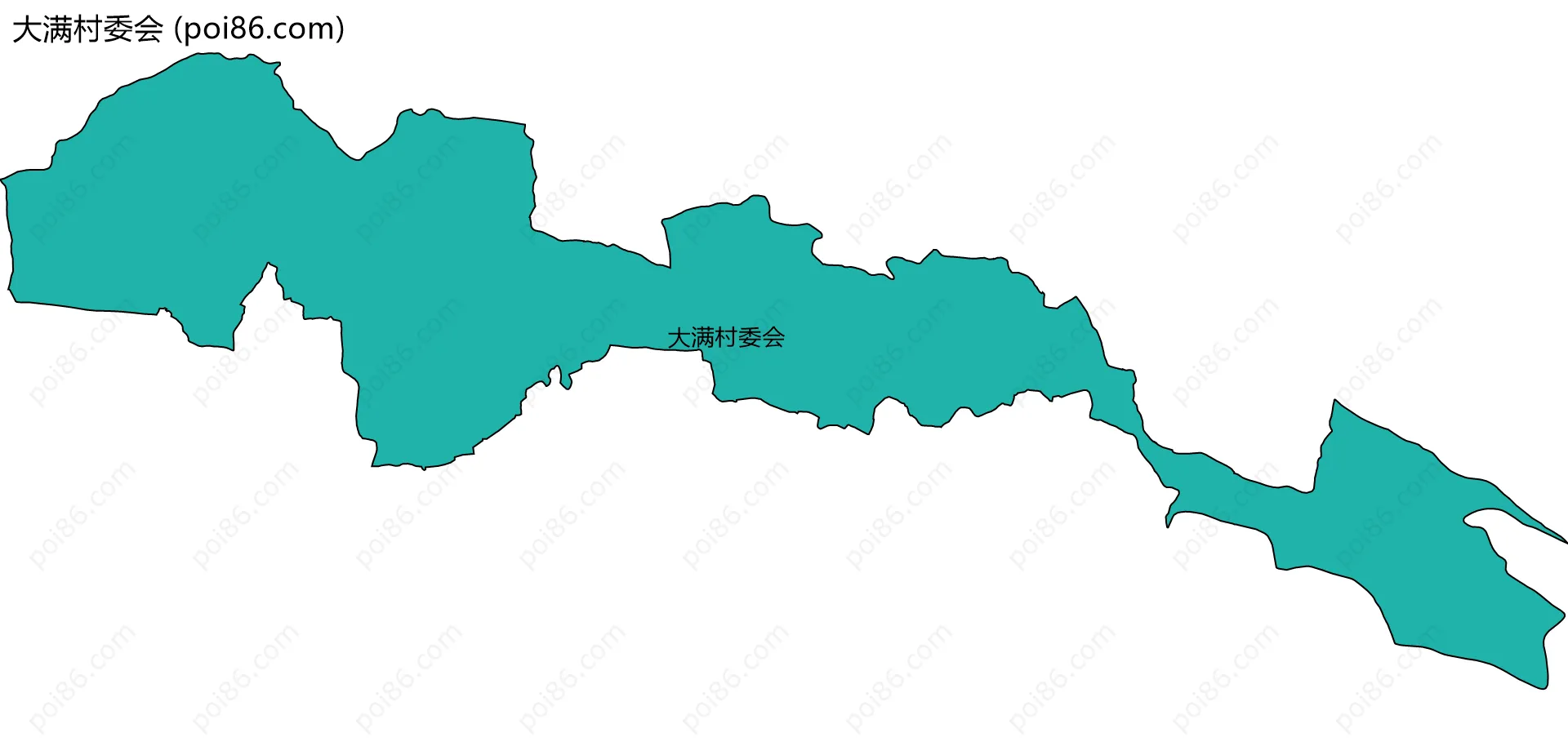 大满村委会边界地图