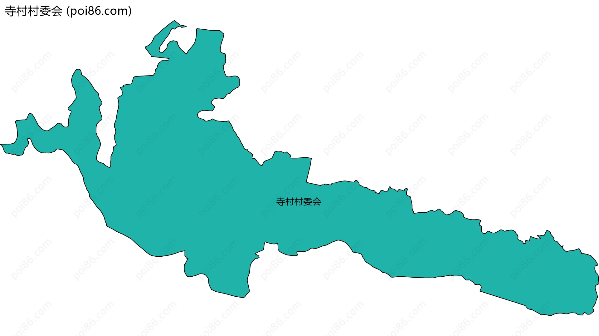 寺村村委会边界地图