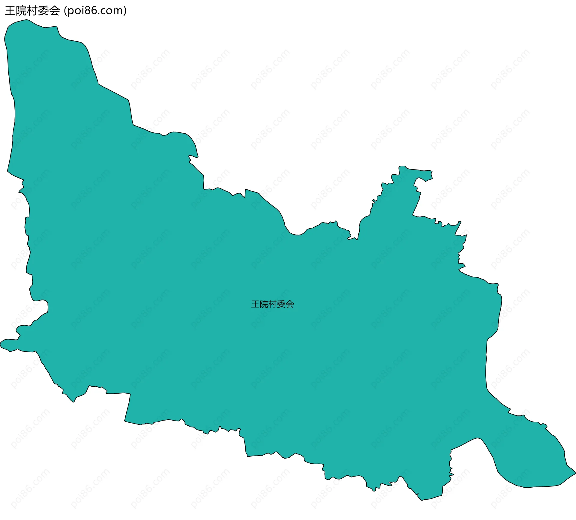 王院村委会边界地图