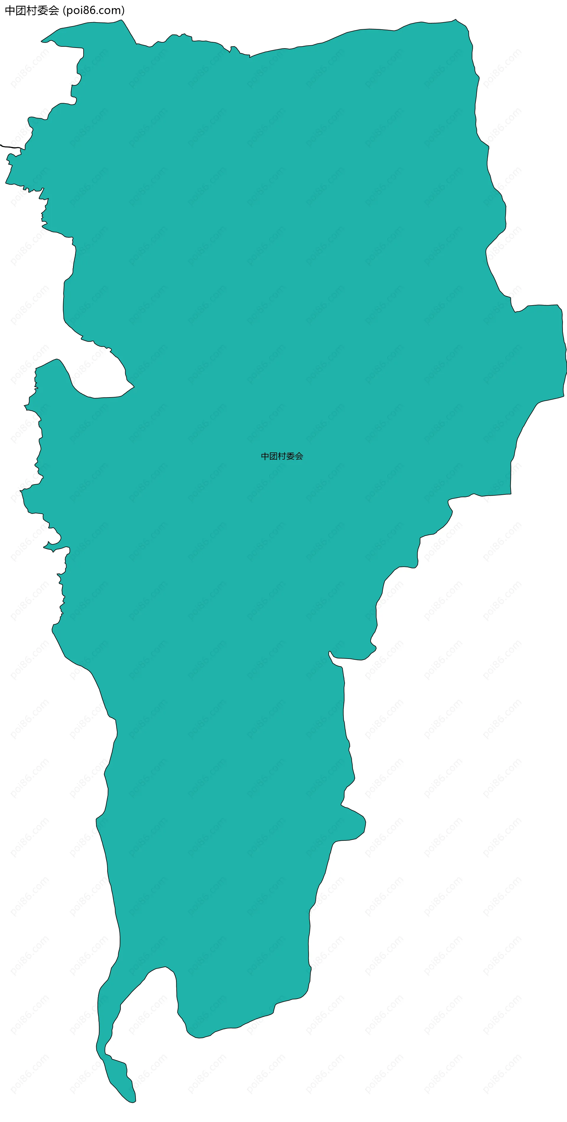 中团村委会边界地图