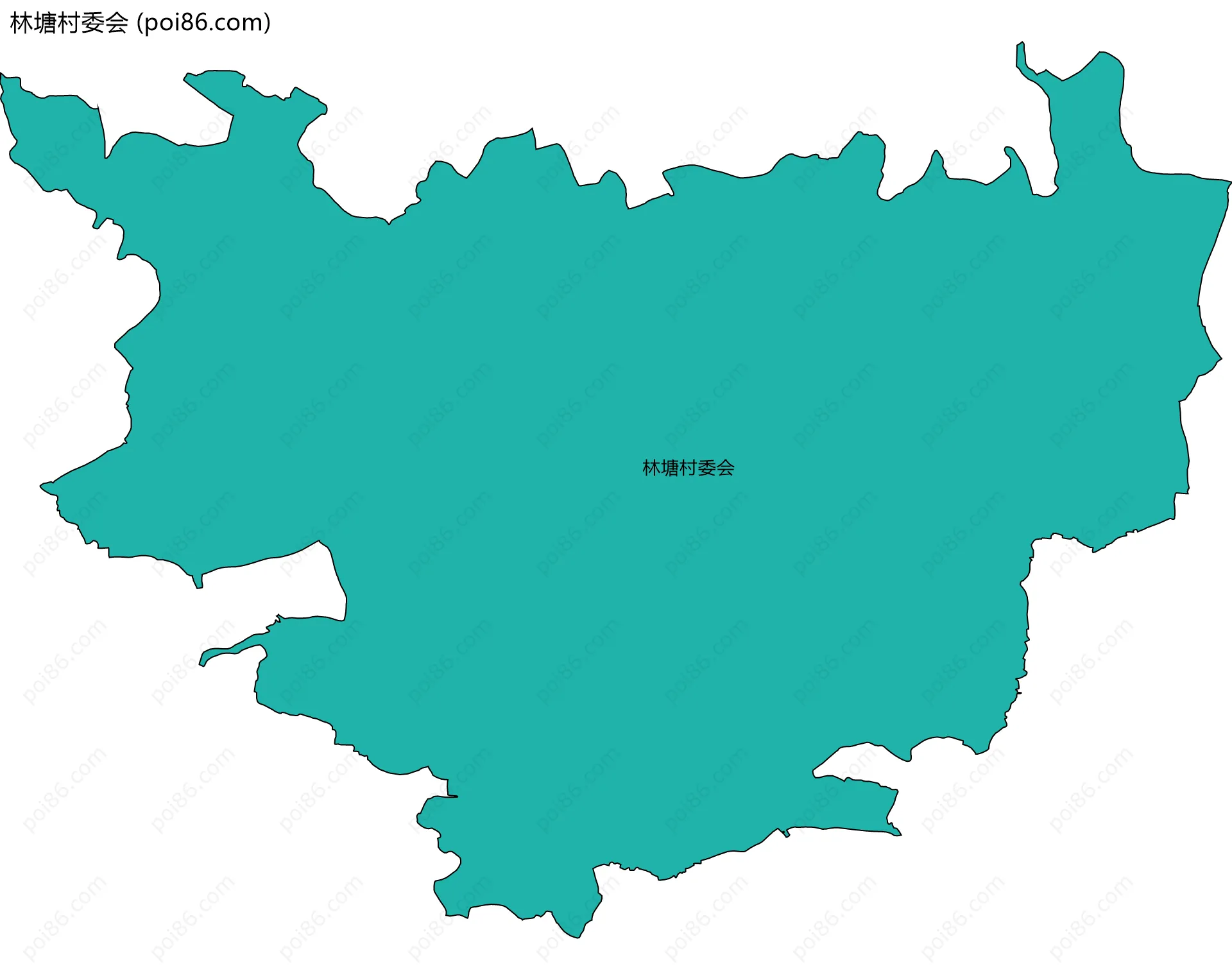 林塘村委会边界地图