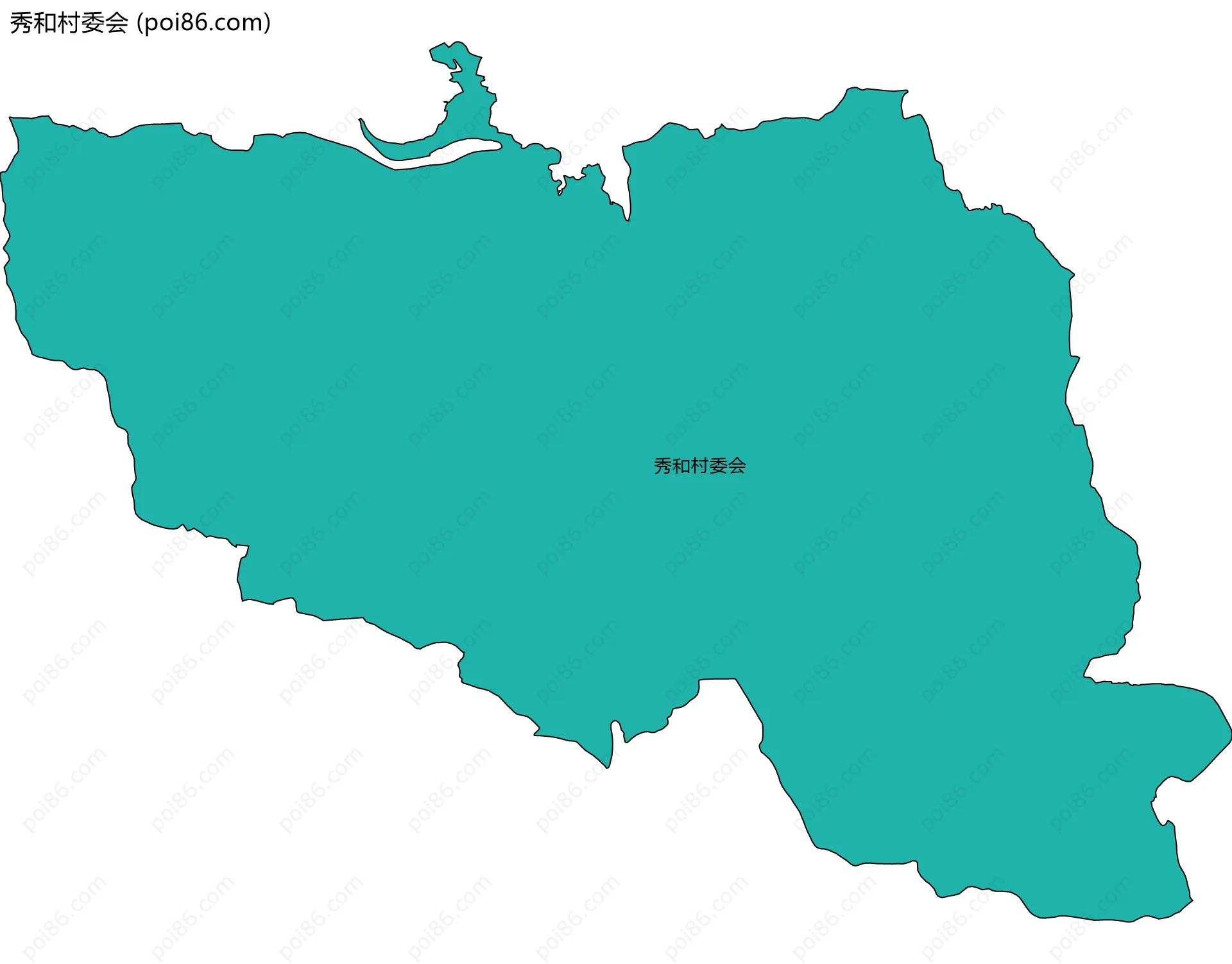 秀和村委会边界地图