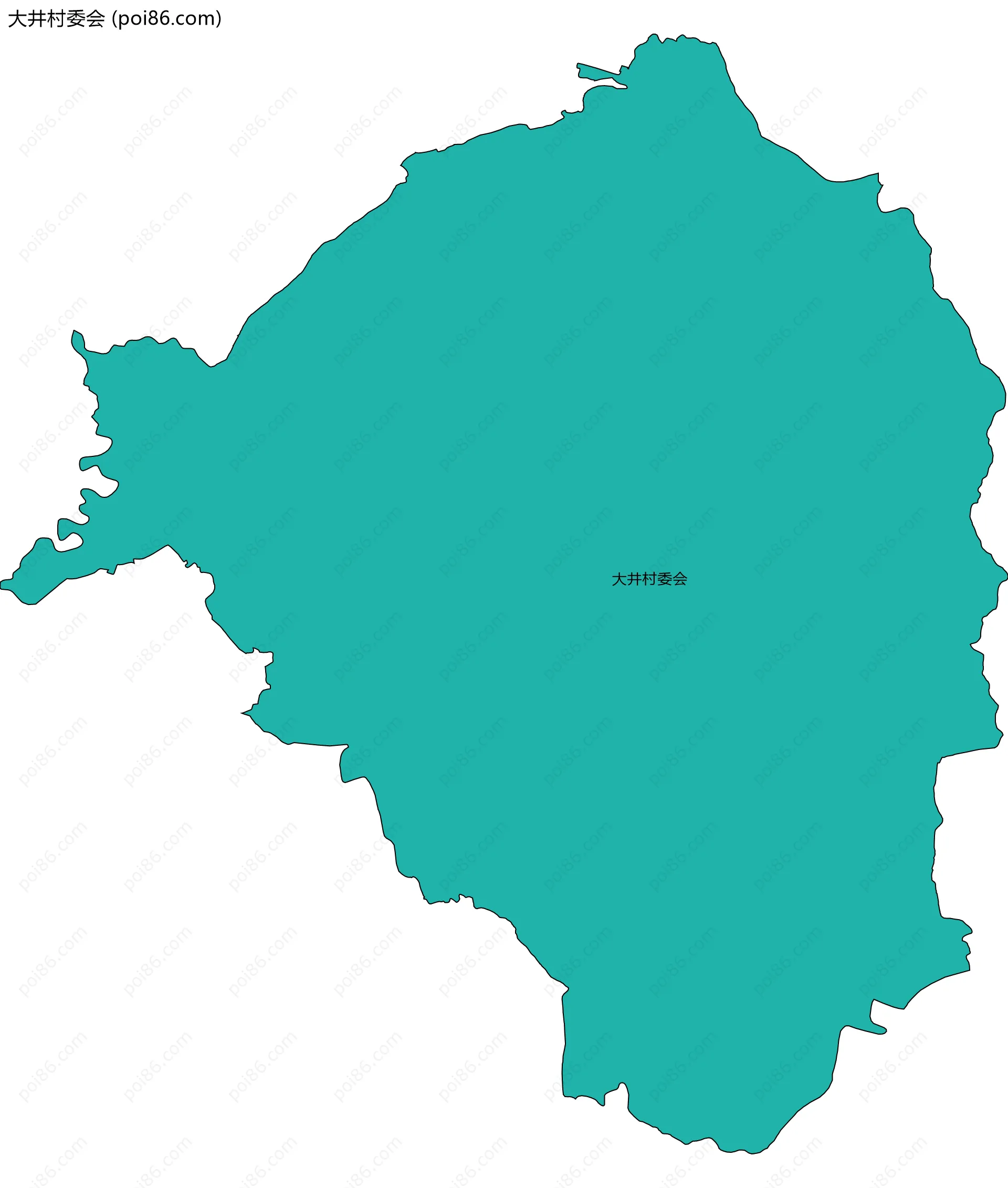大井村委会边界地图