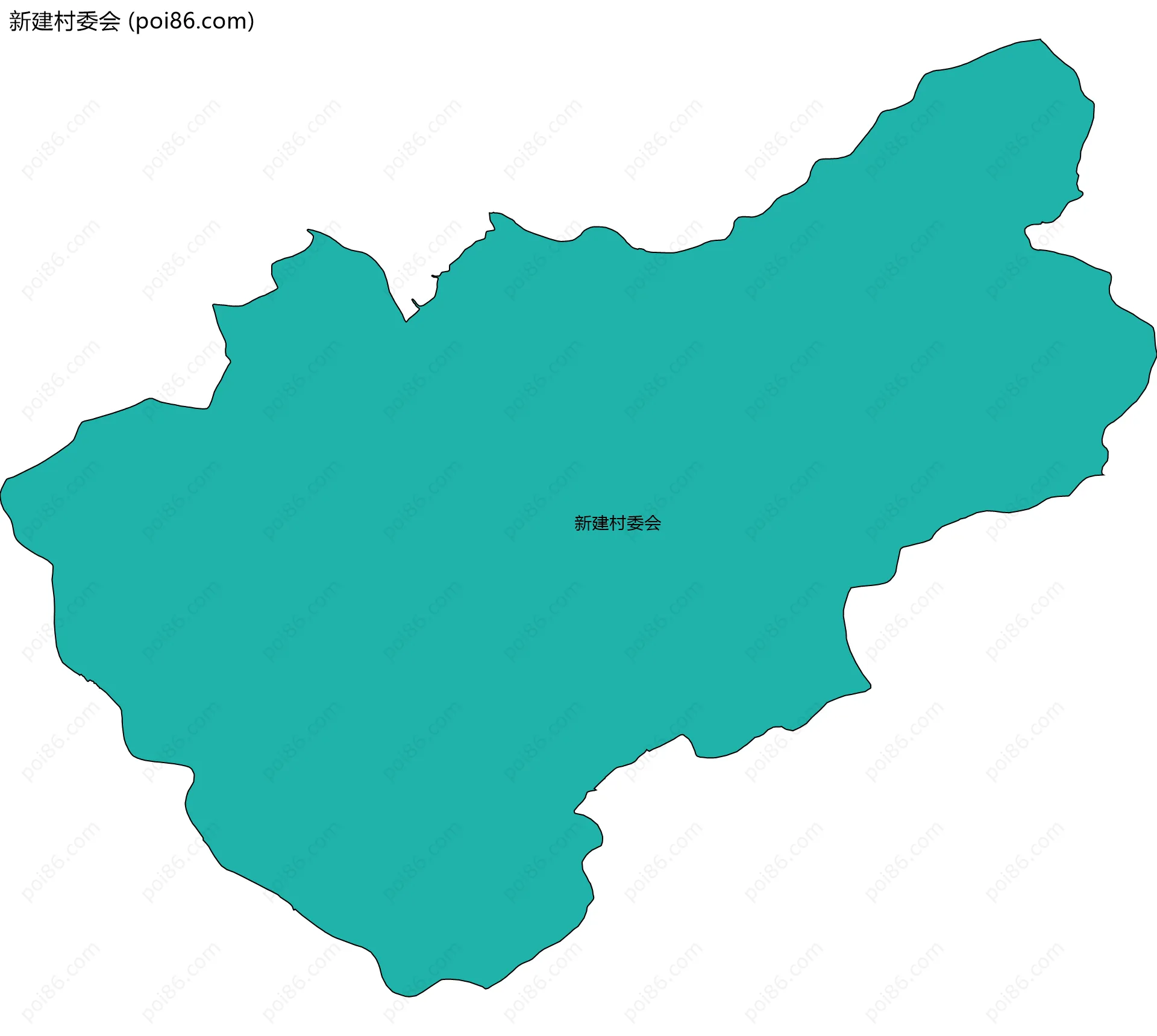 新建村委会边界地图
