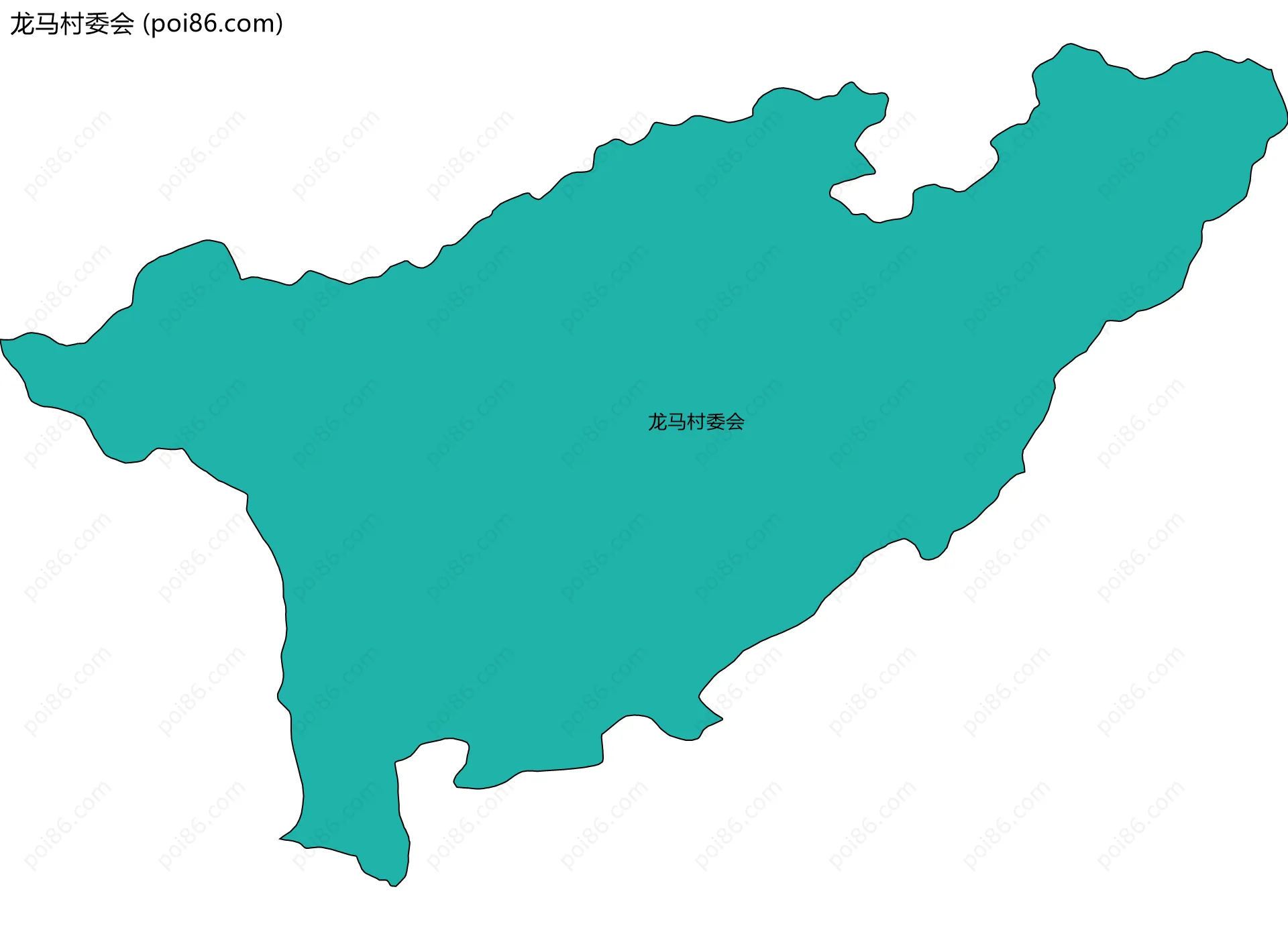 龙马村委会边界地图