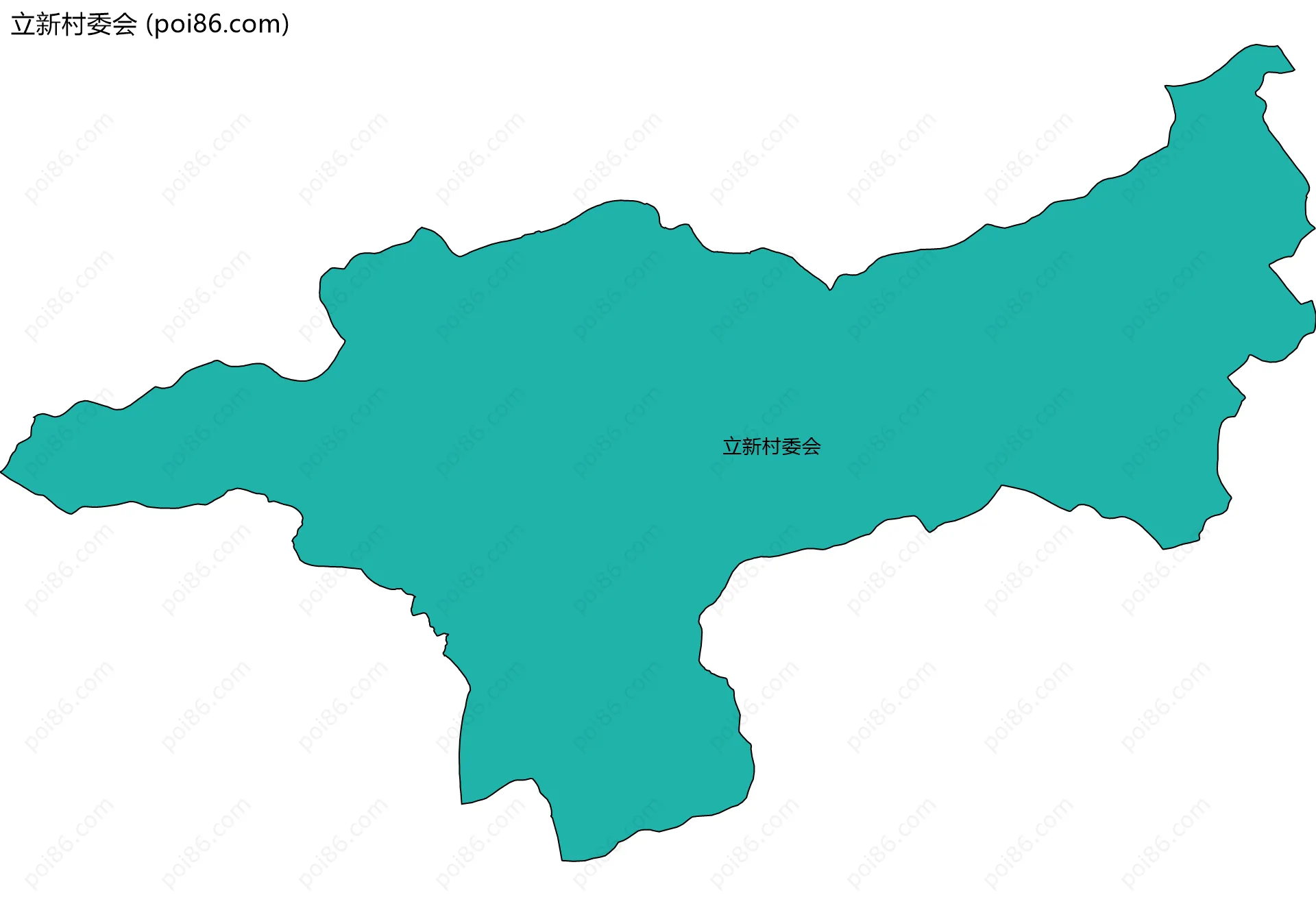 立新村委会边界地图