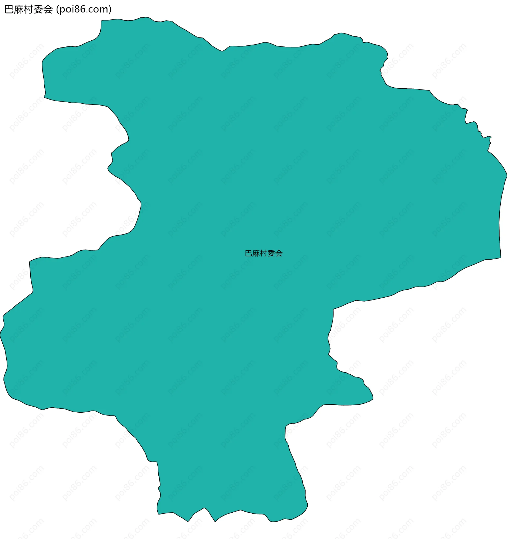 巴麻村委会边界地图