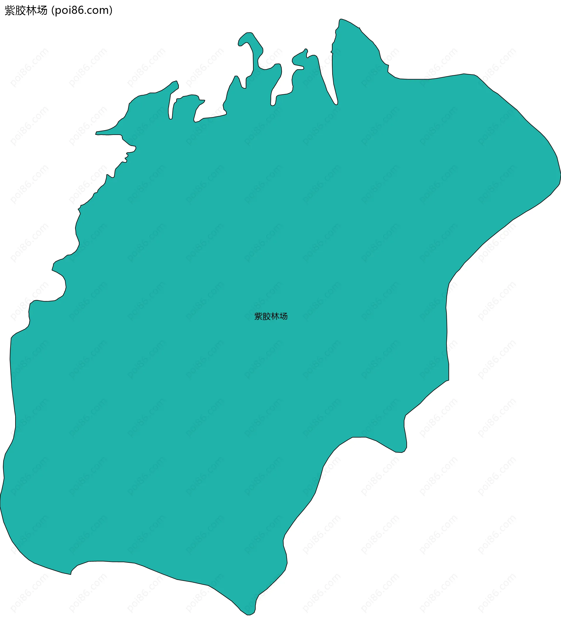 紫胶林场边界地图