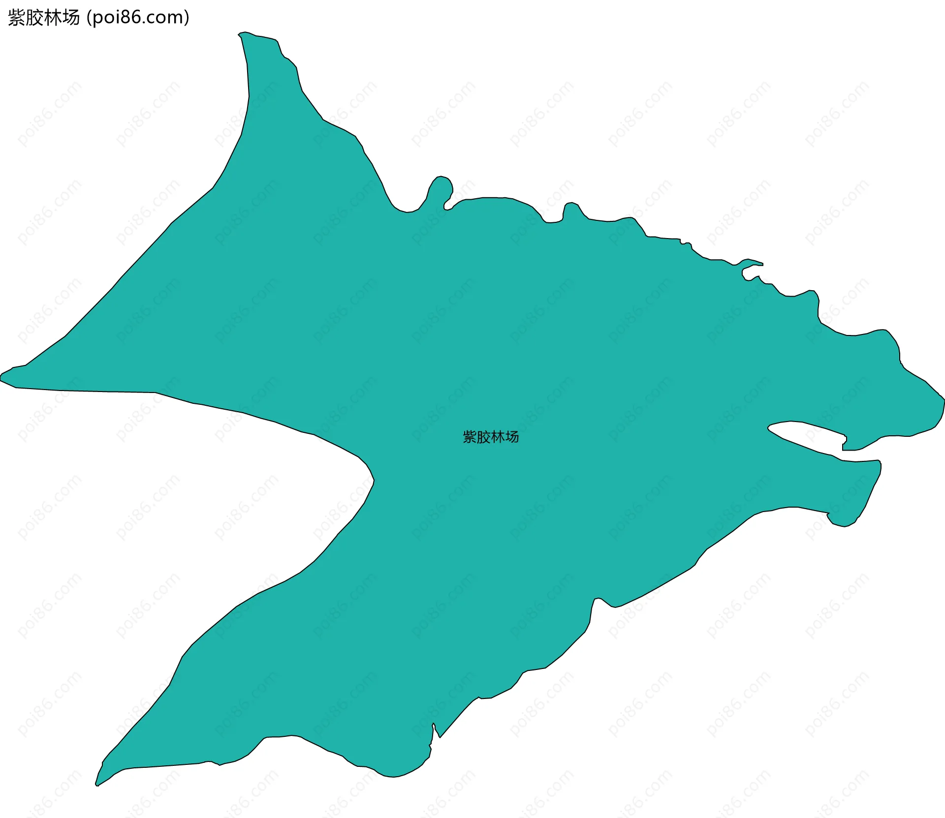 紫胶林场边界地图