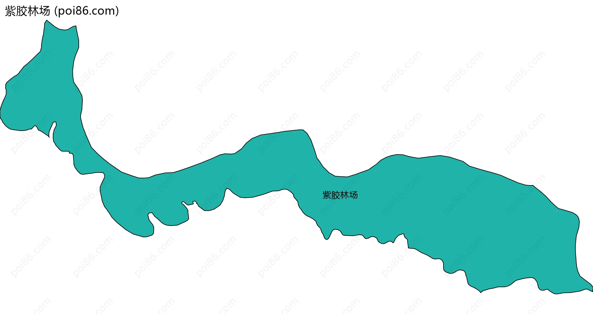 紫胶林场边界地图