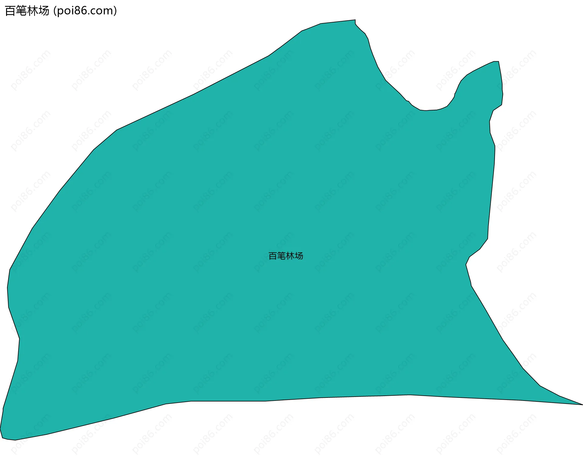 百笔林场边界地图