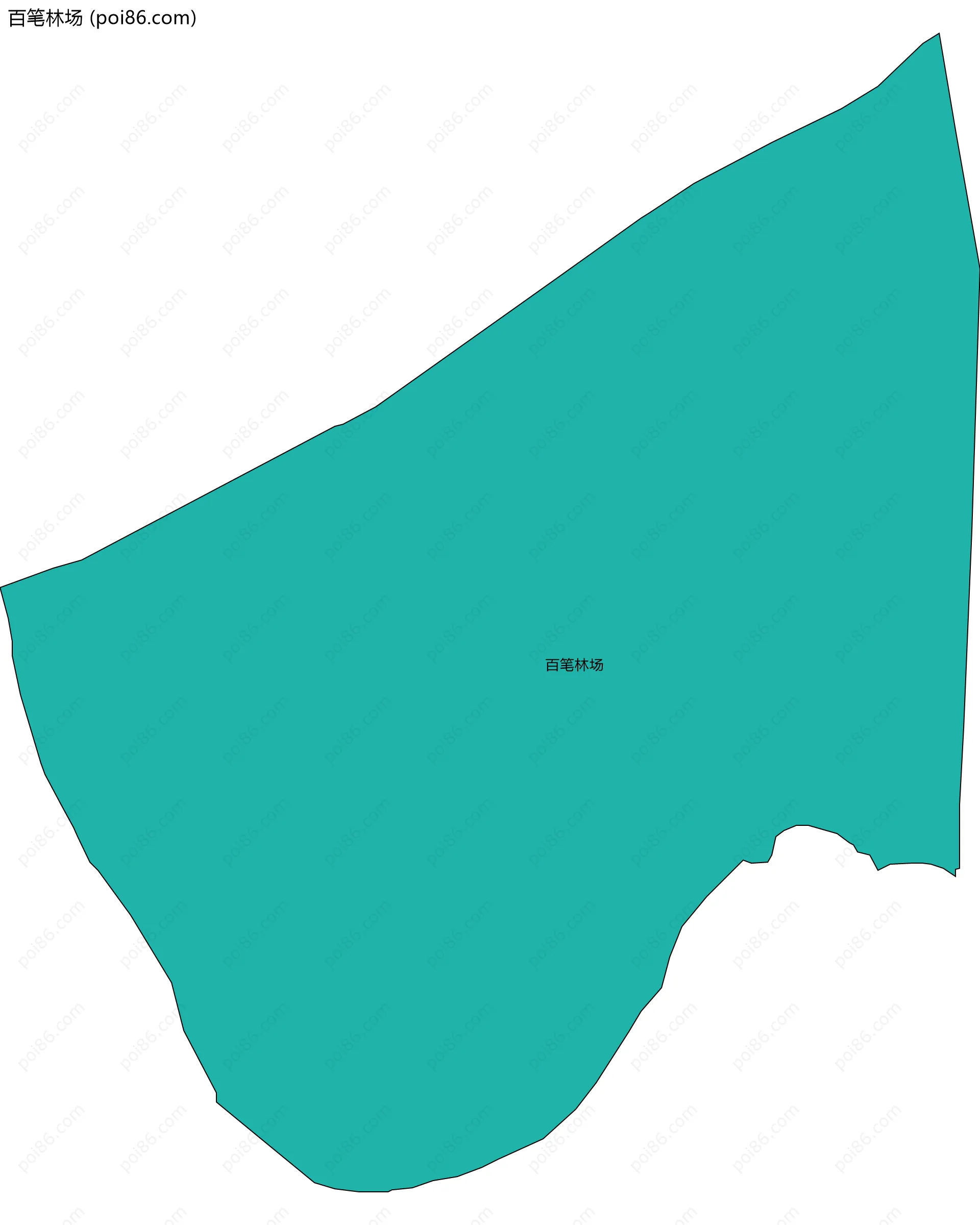 百笔林场边界地图