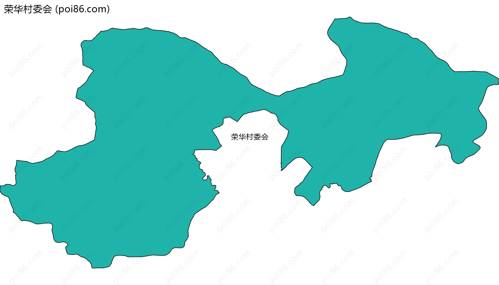 荣华村委会边界地图