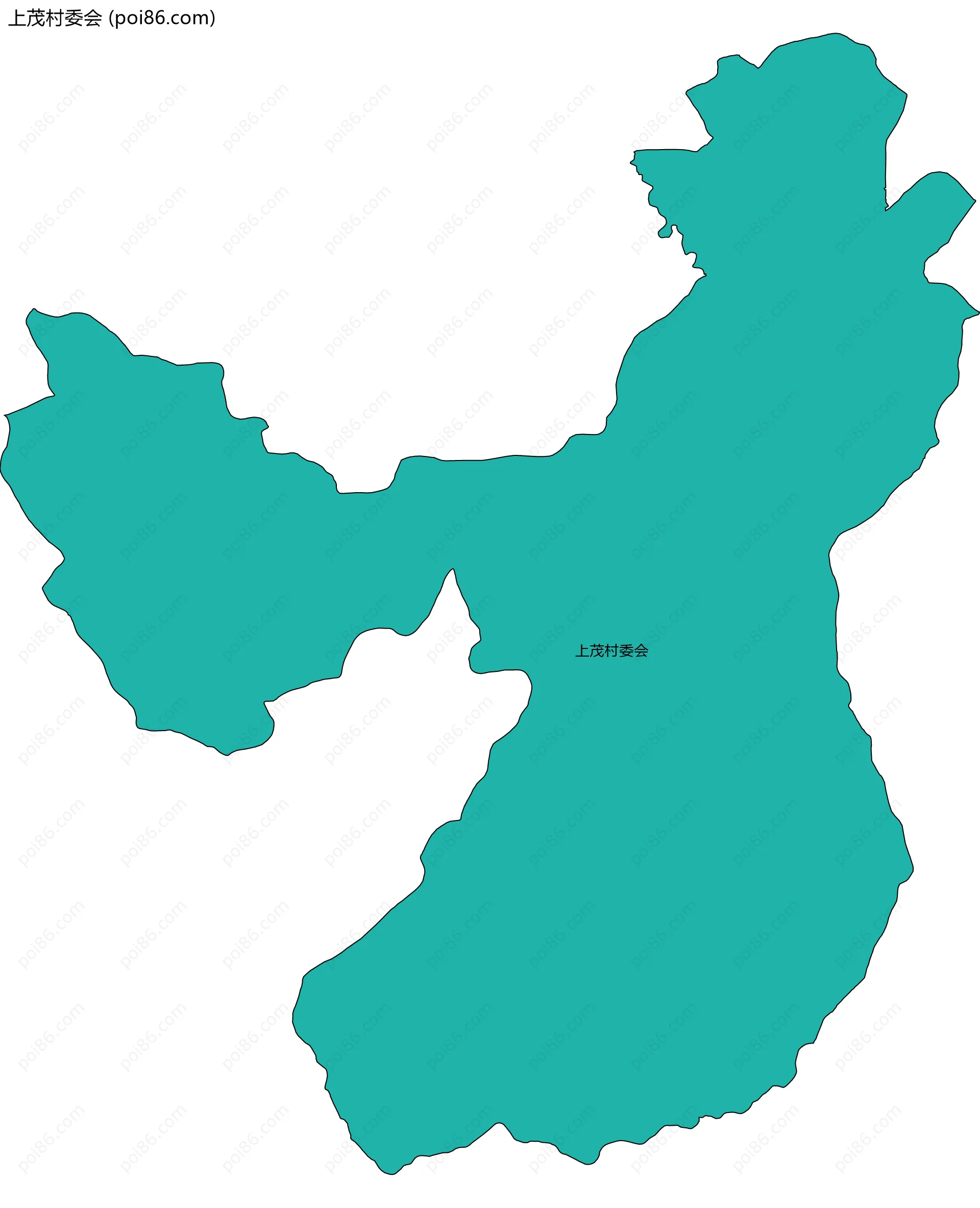 上茂村委会边界地图