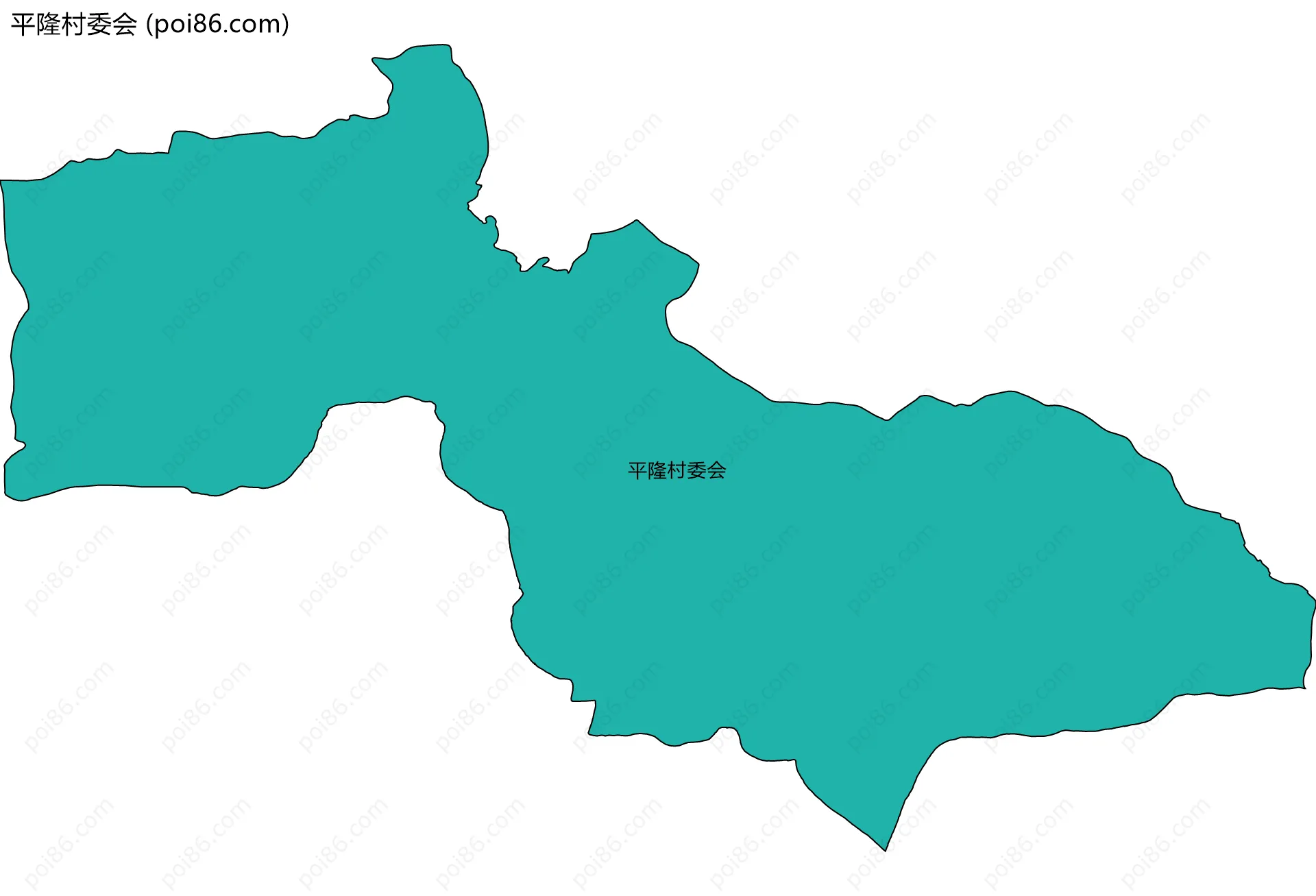 平隆村委会边界地图