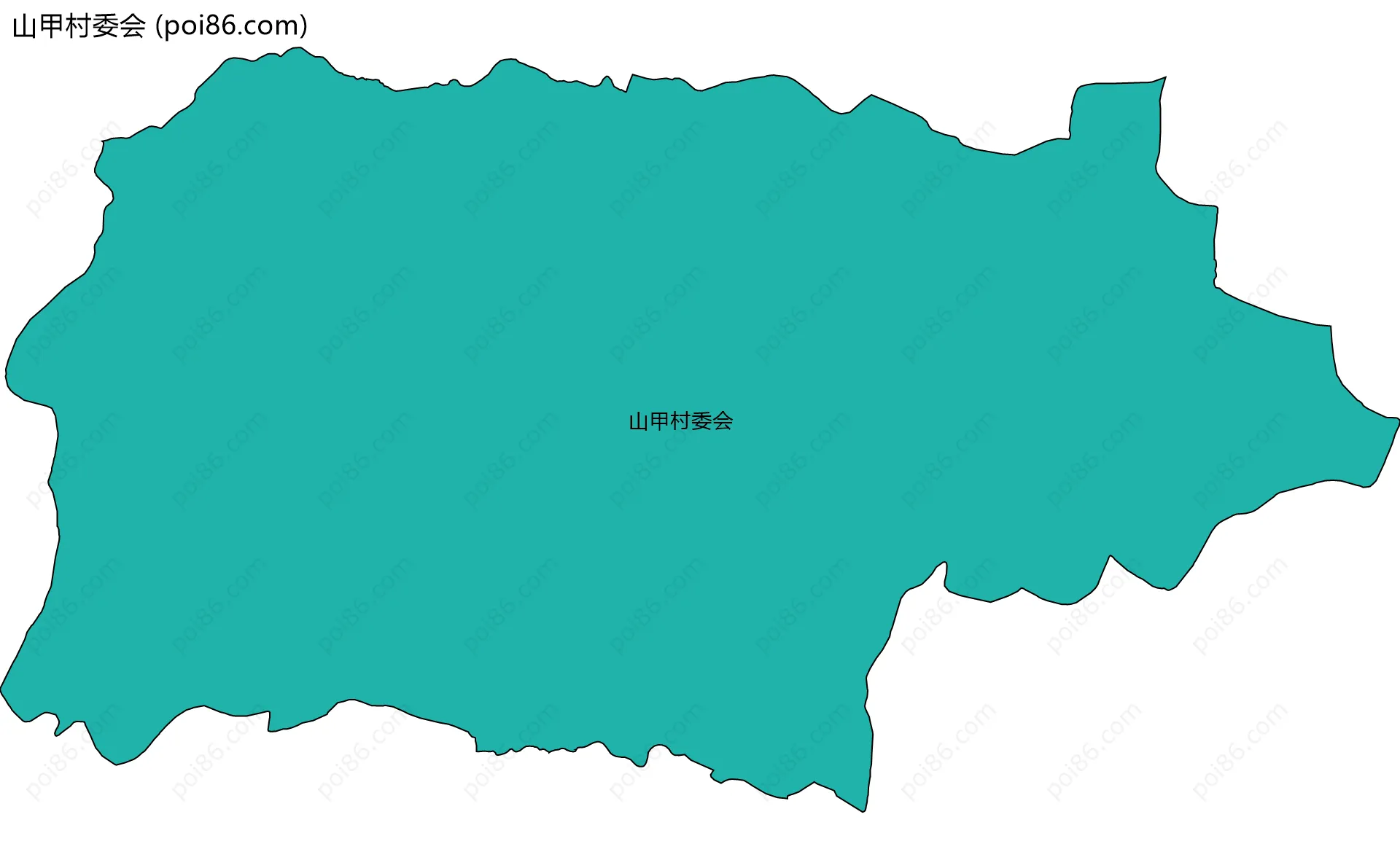 山甲村委会边界地图