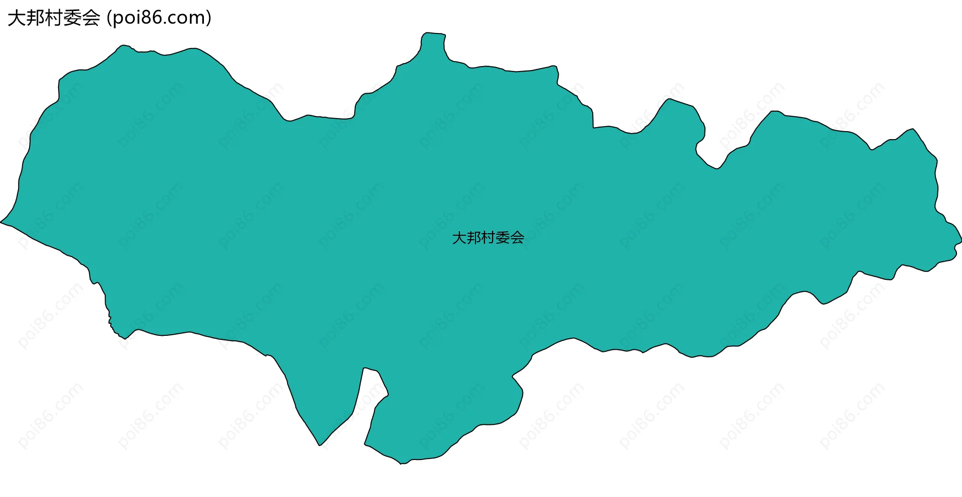 大邦村委会边界地图