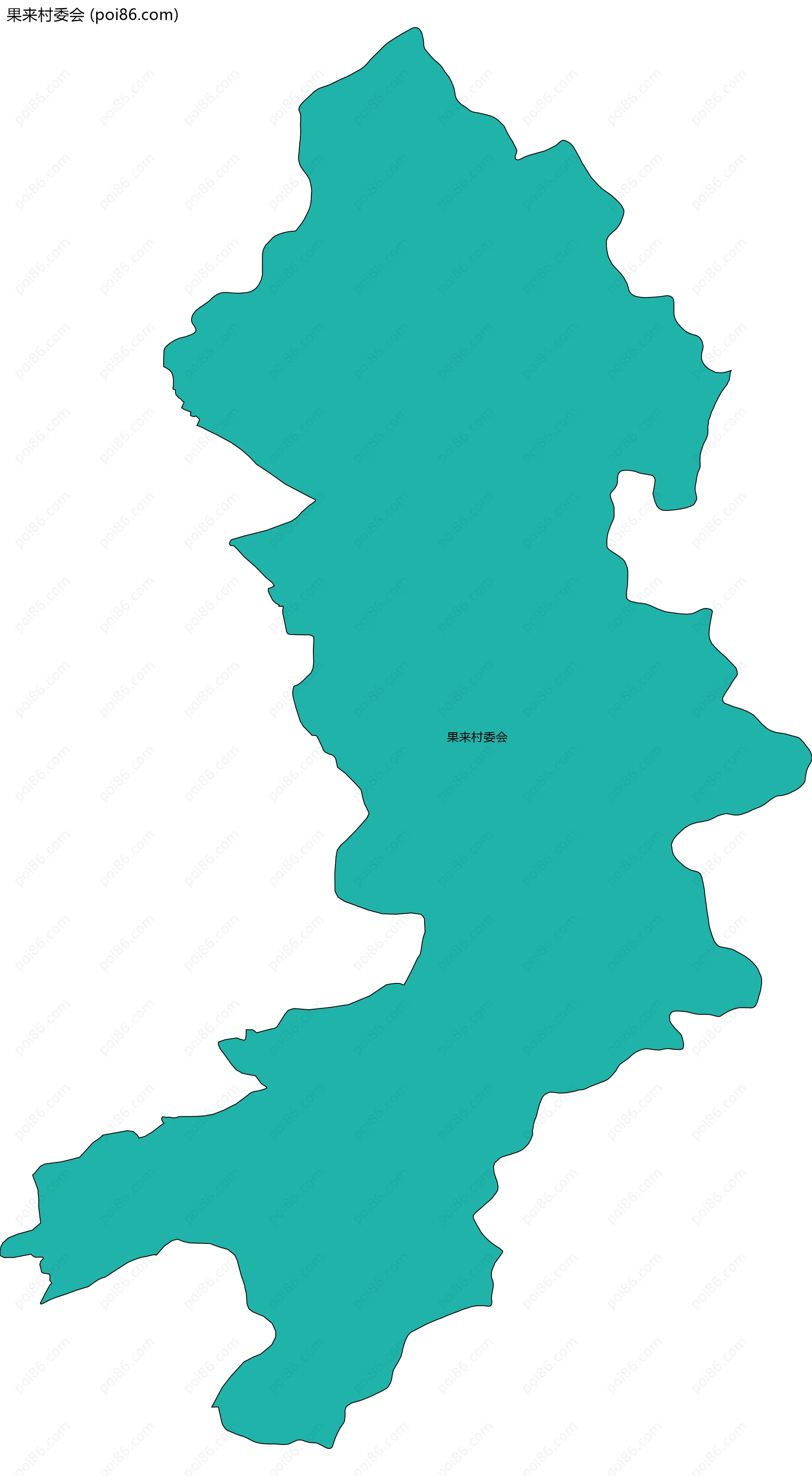 果来村委会边界地图