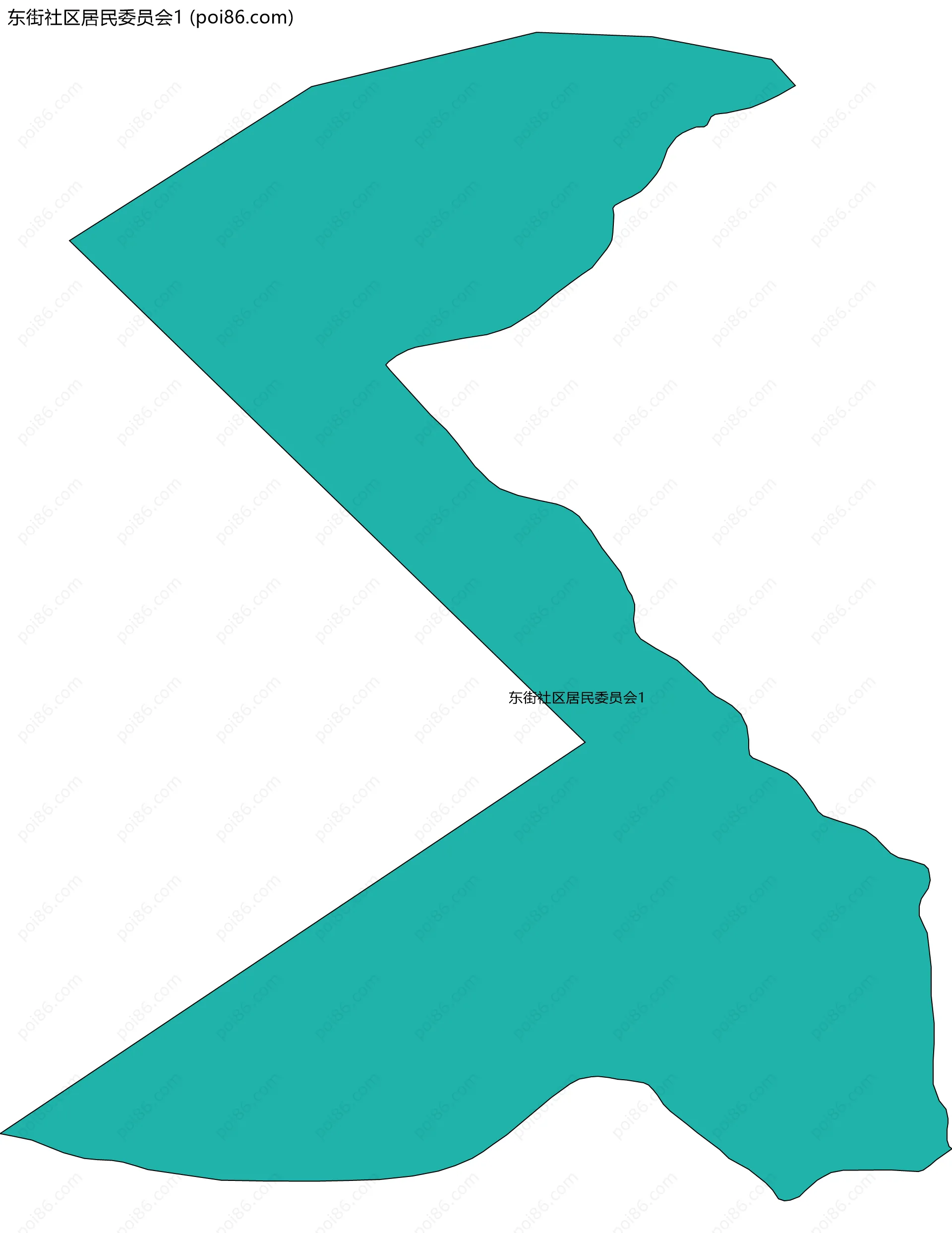 东街社区居民委员会1边界地图