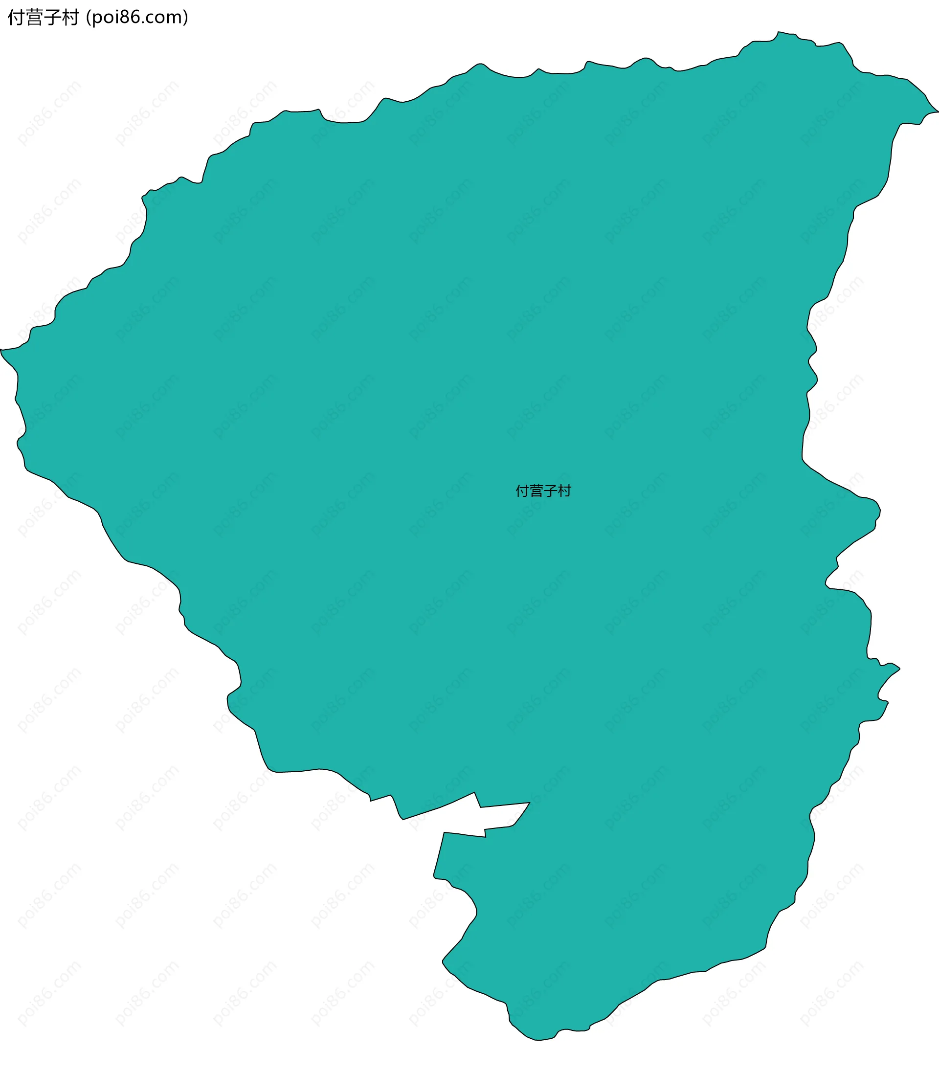 付营子村边界地图