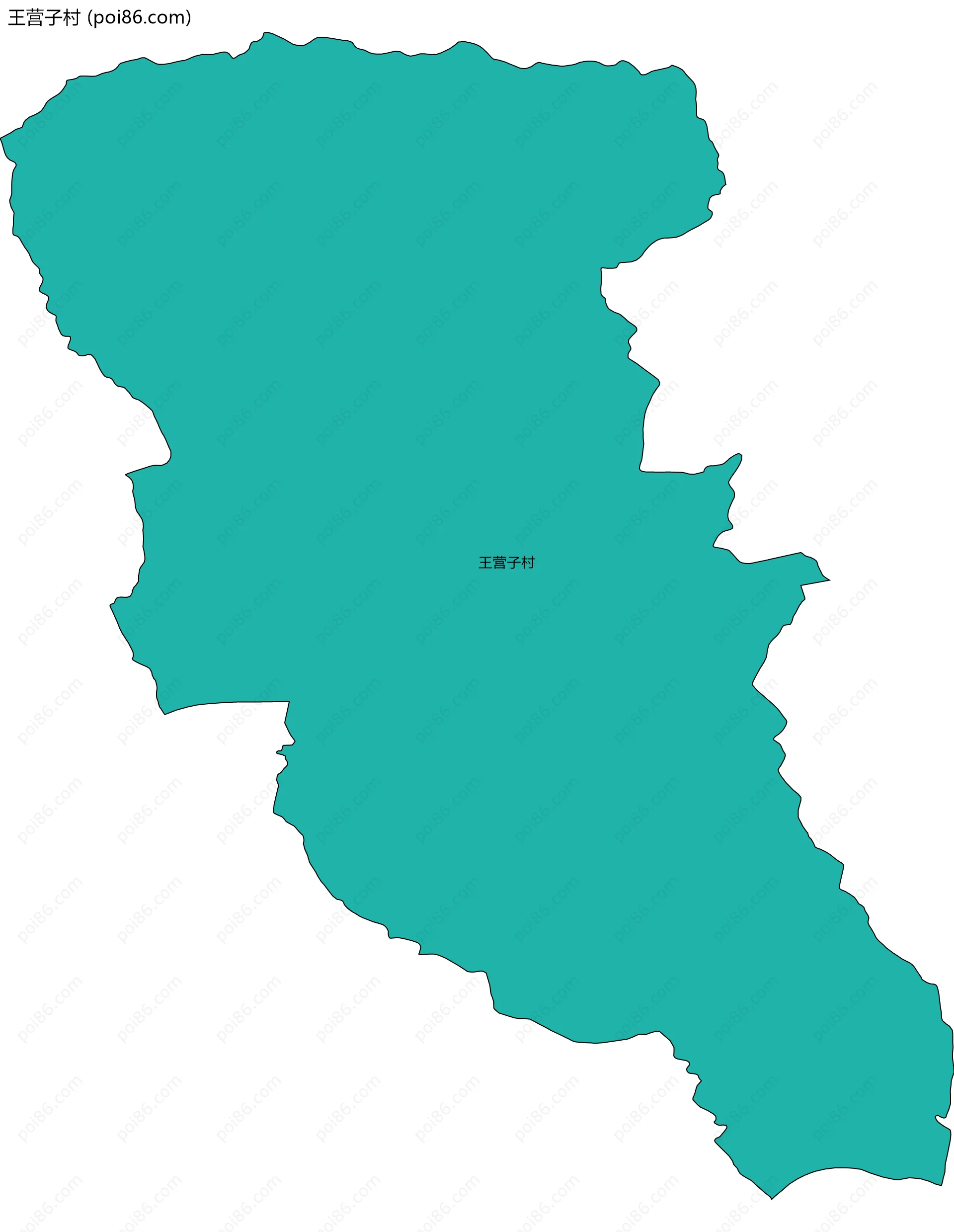 王营子村边界地图