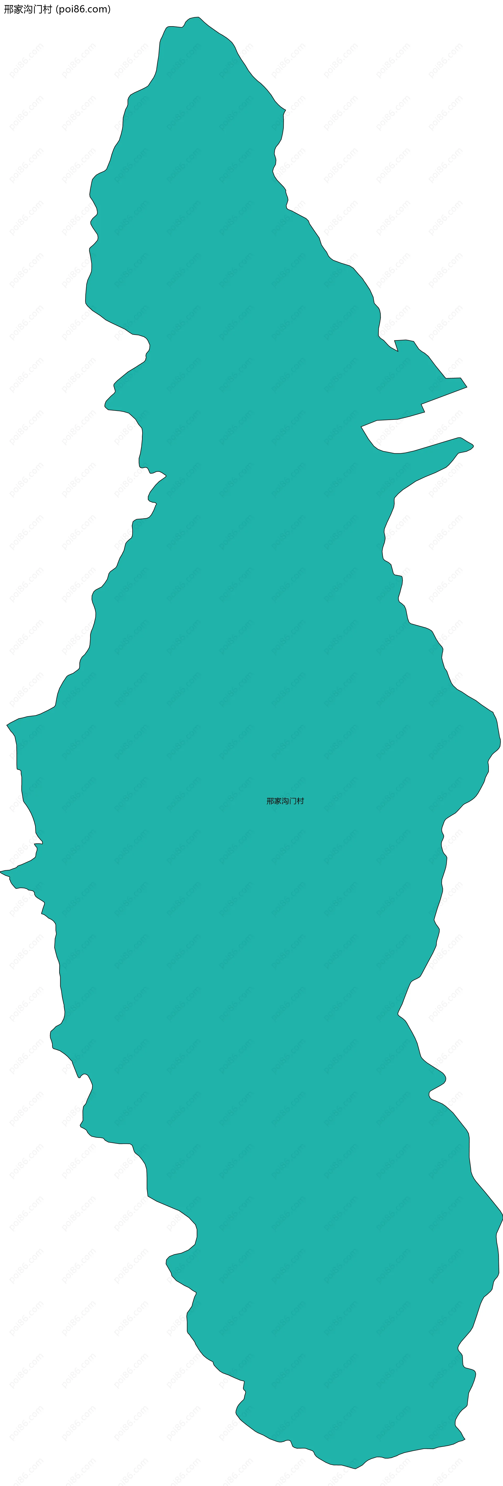 邢家沟门村边界地图