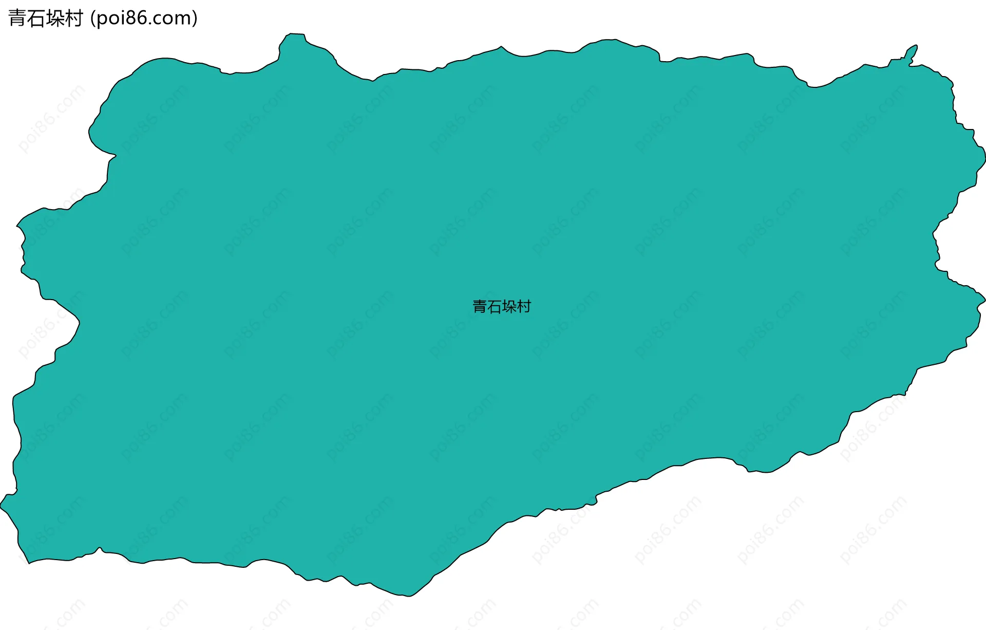 青石垛村边界地图