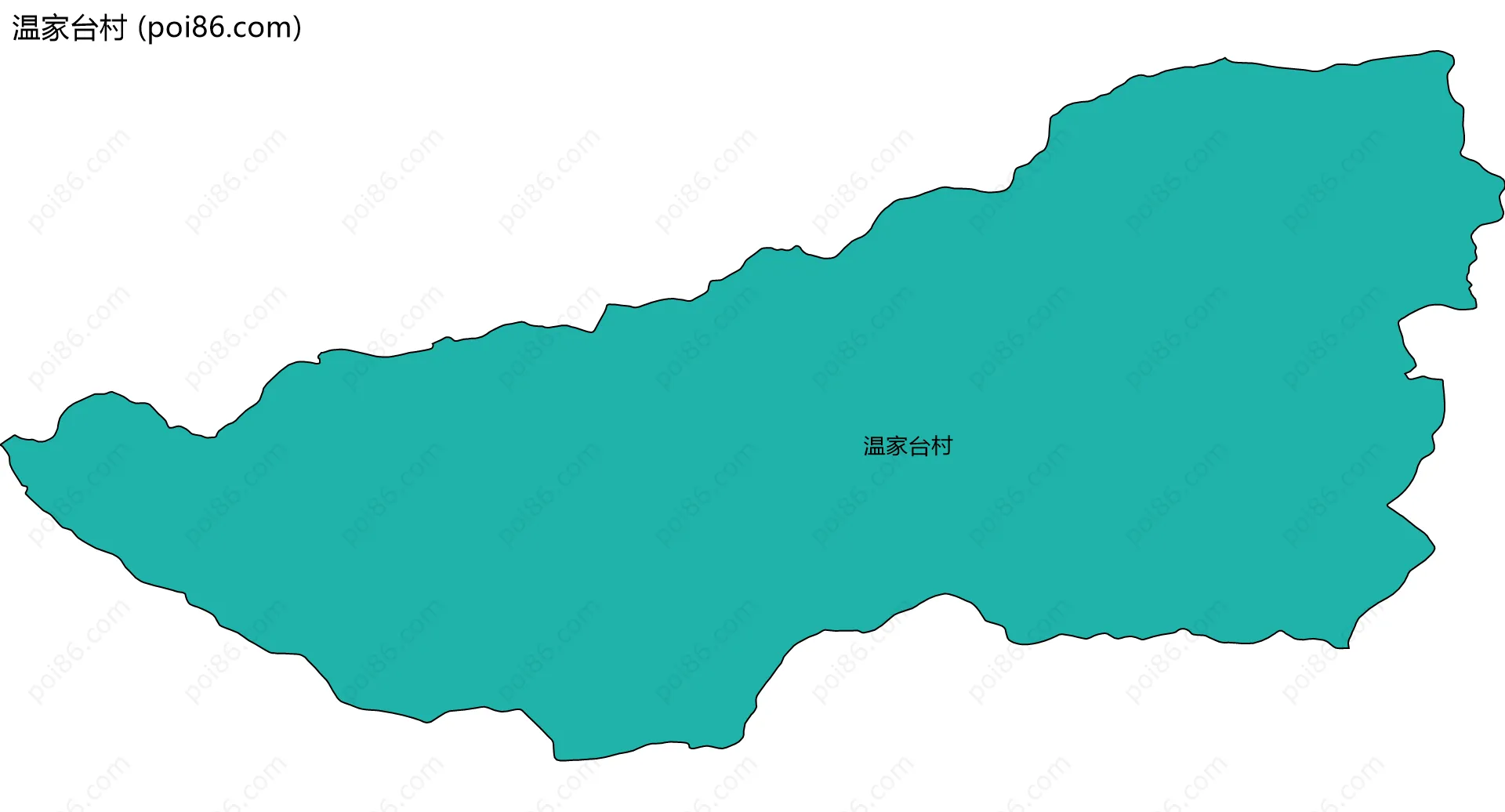 温家台村边界地图