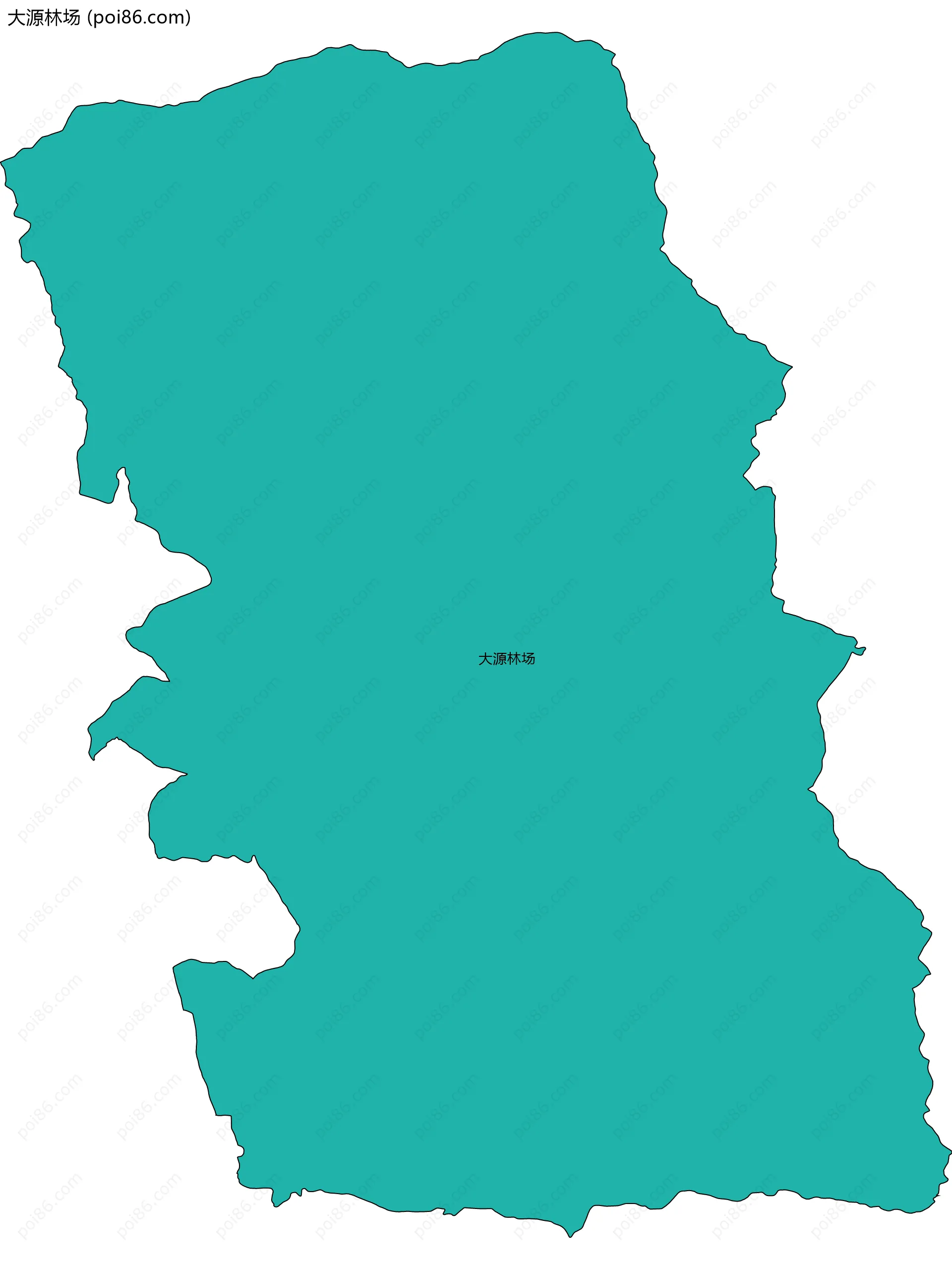 大源林场边界地图