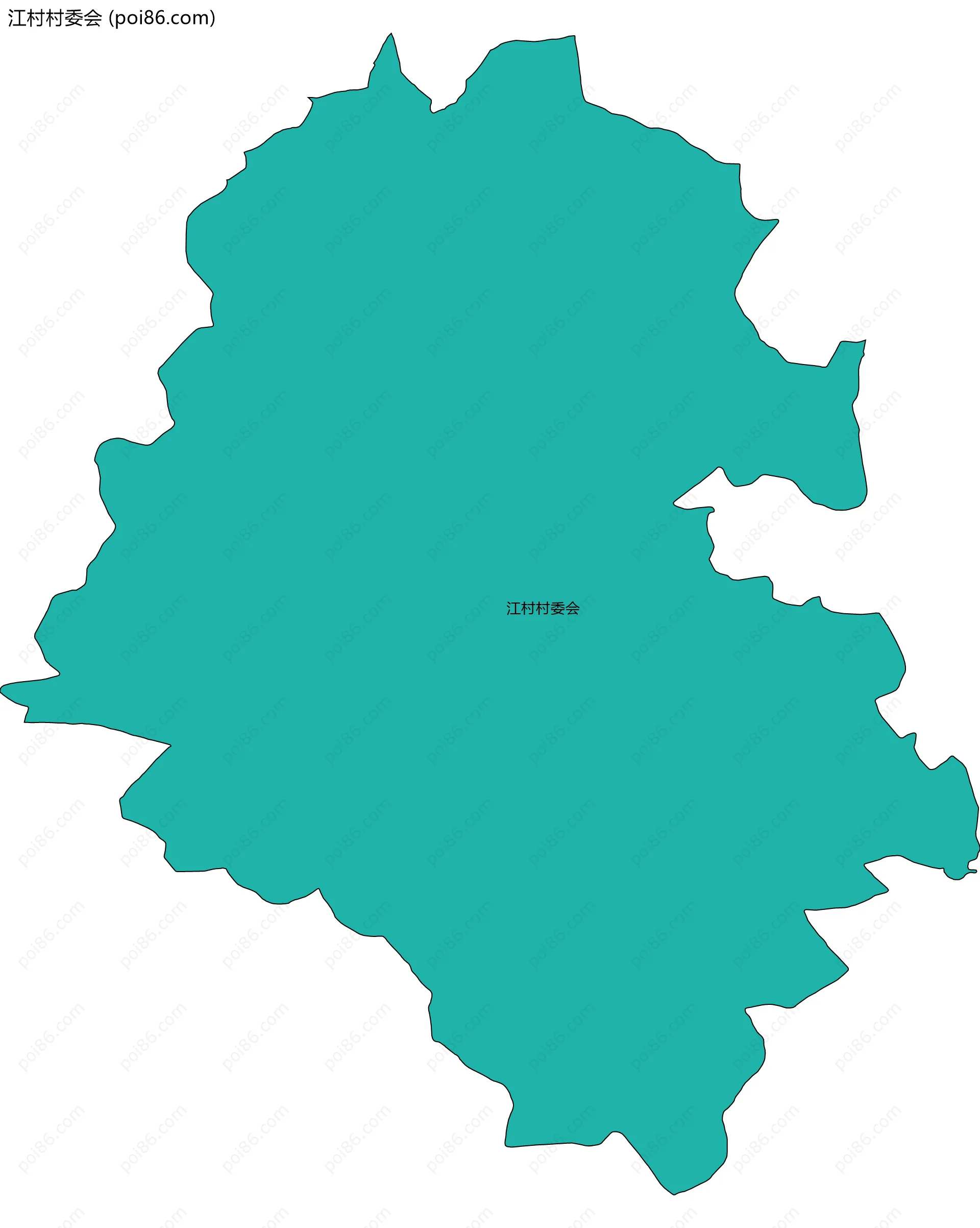 江村村委会边界地图