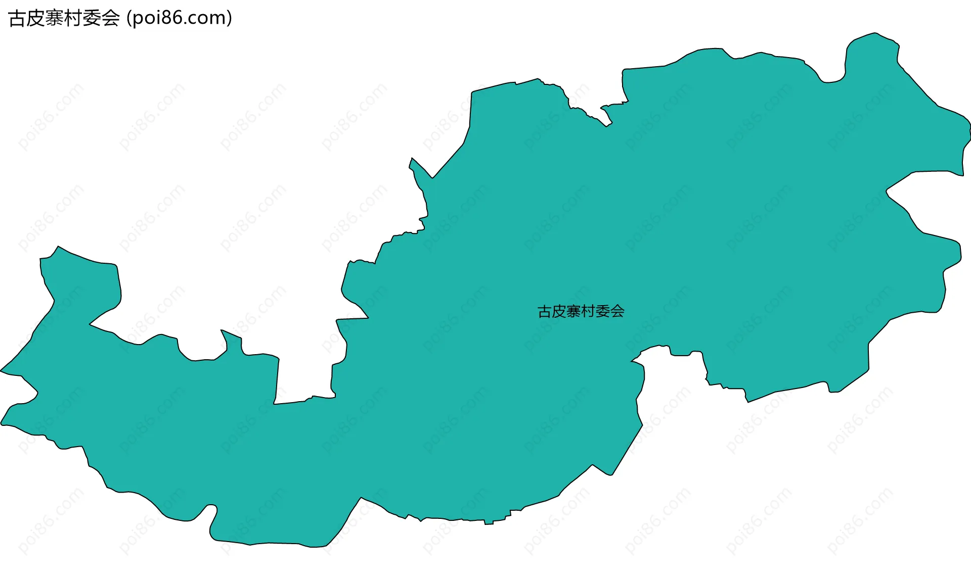 古皮寨村委会边界地图