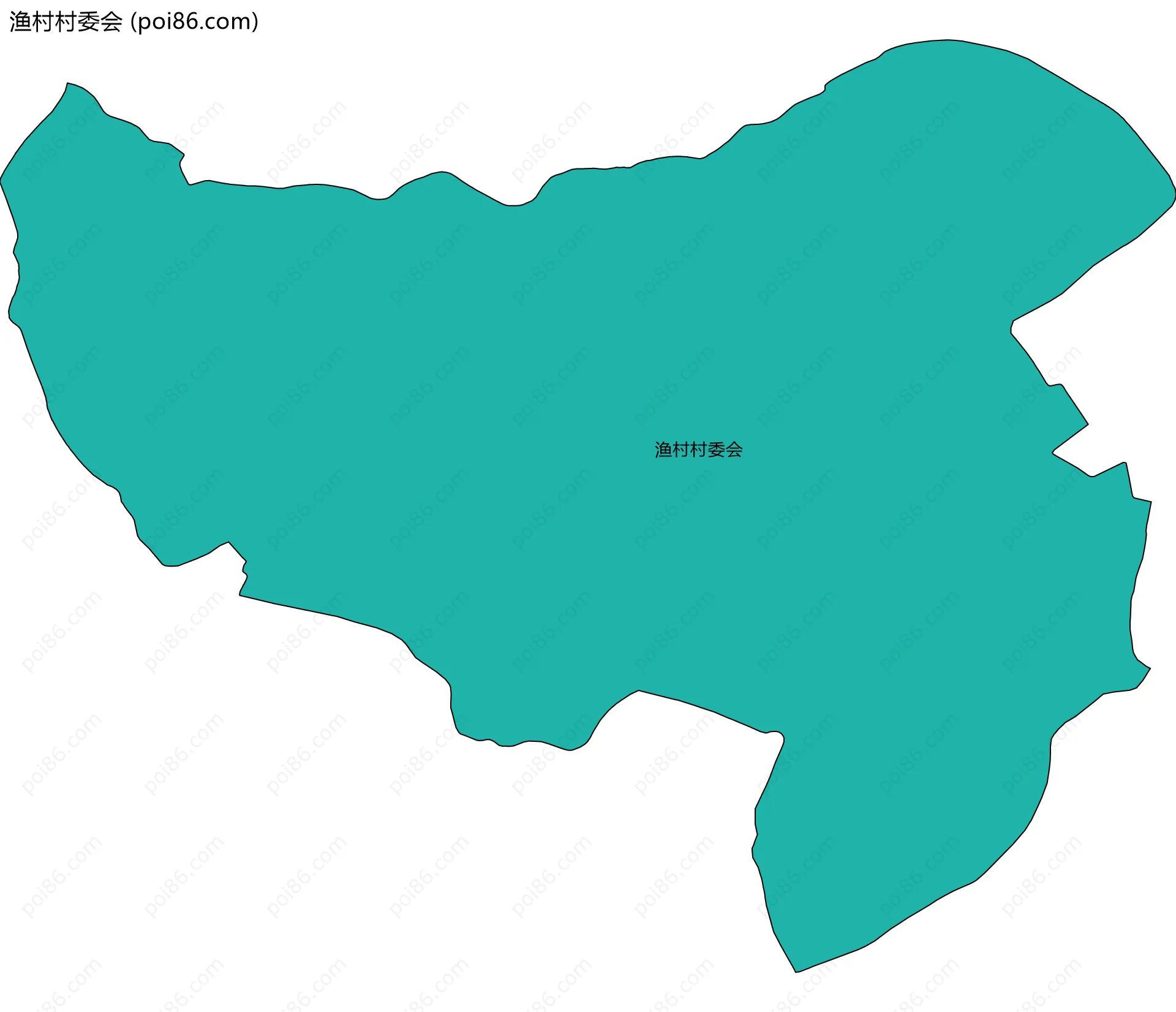 渔村村委会边界地图
