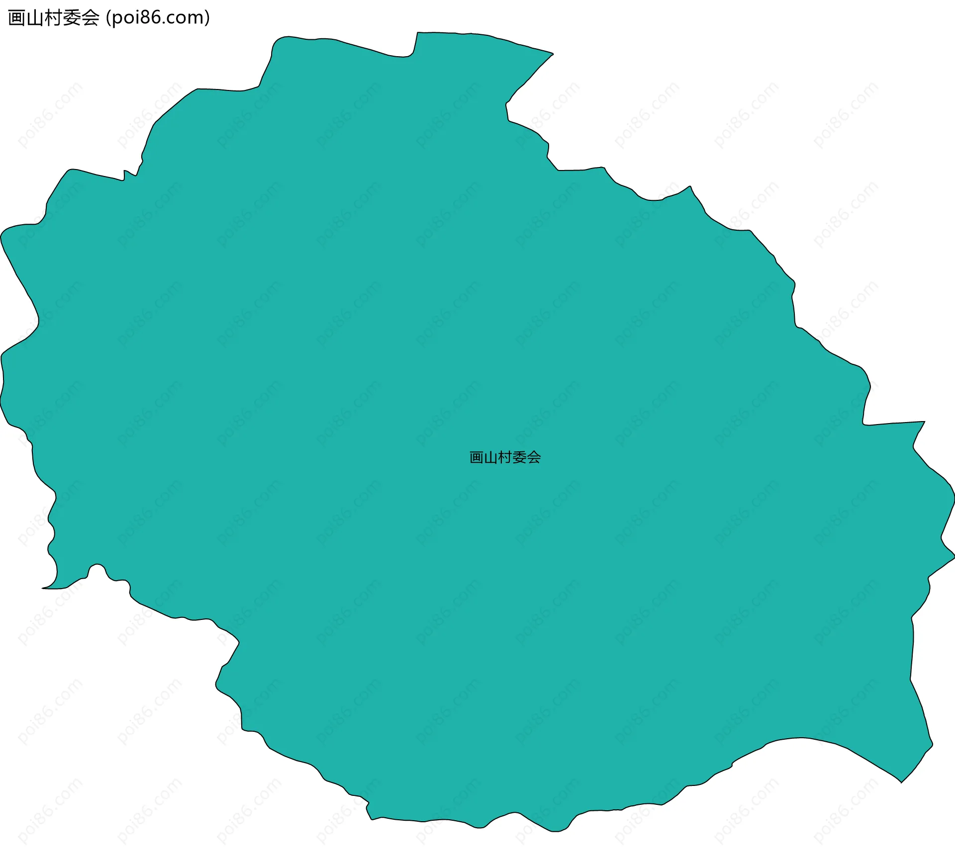 画山村委会边界地图