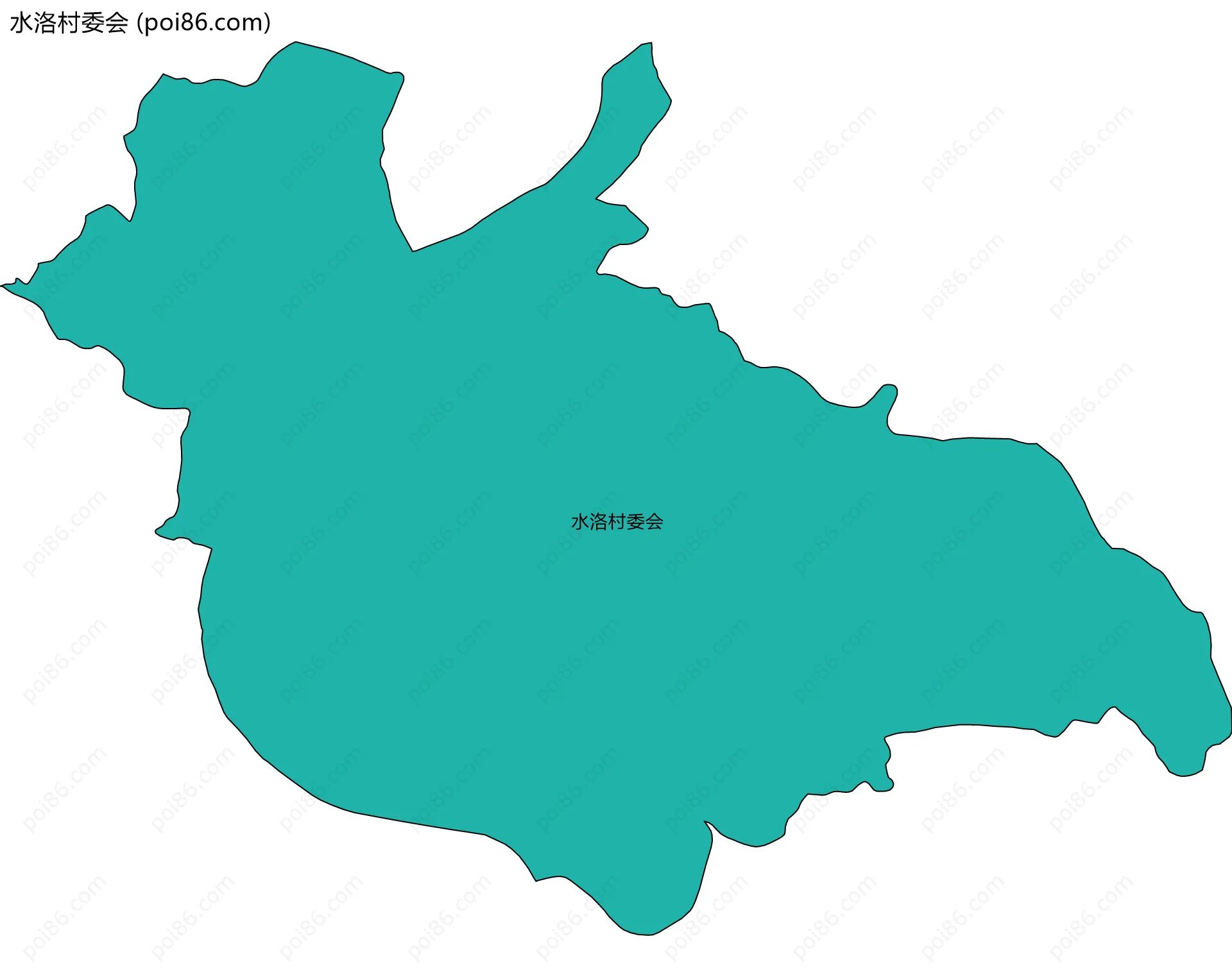 水洛村委会边界地图