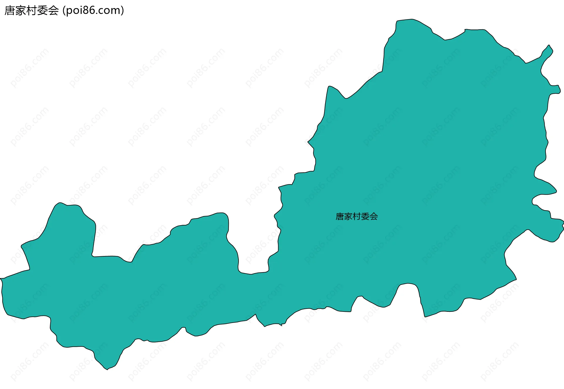 唐家村委会边界地图