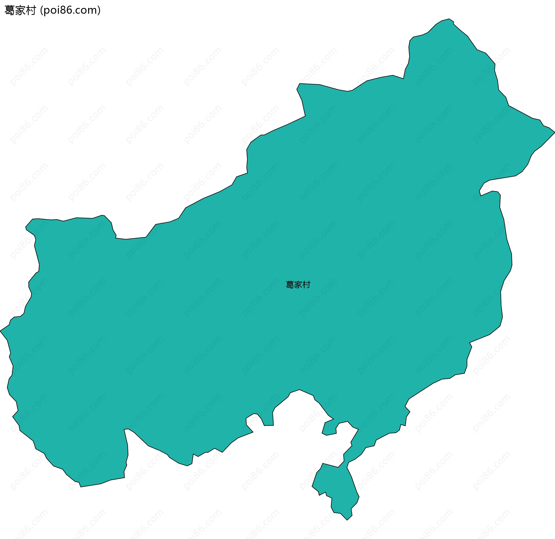 葛家村边界地图