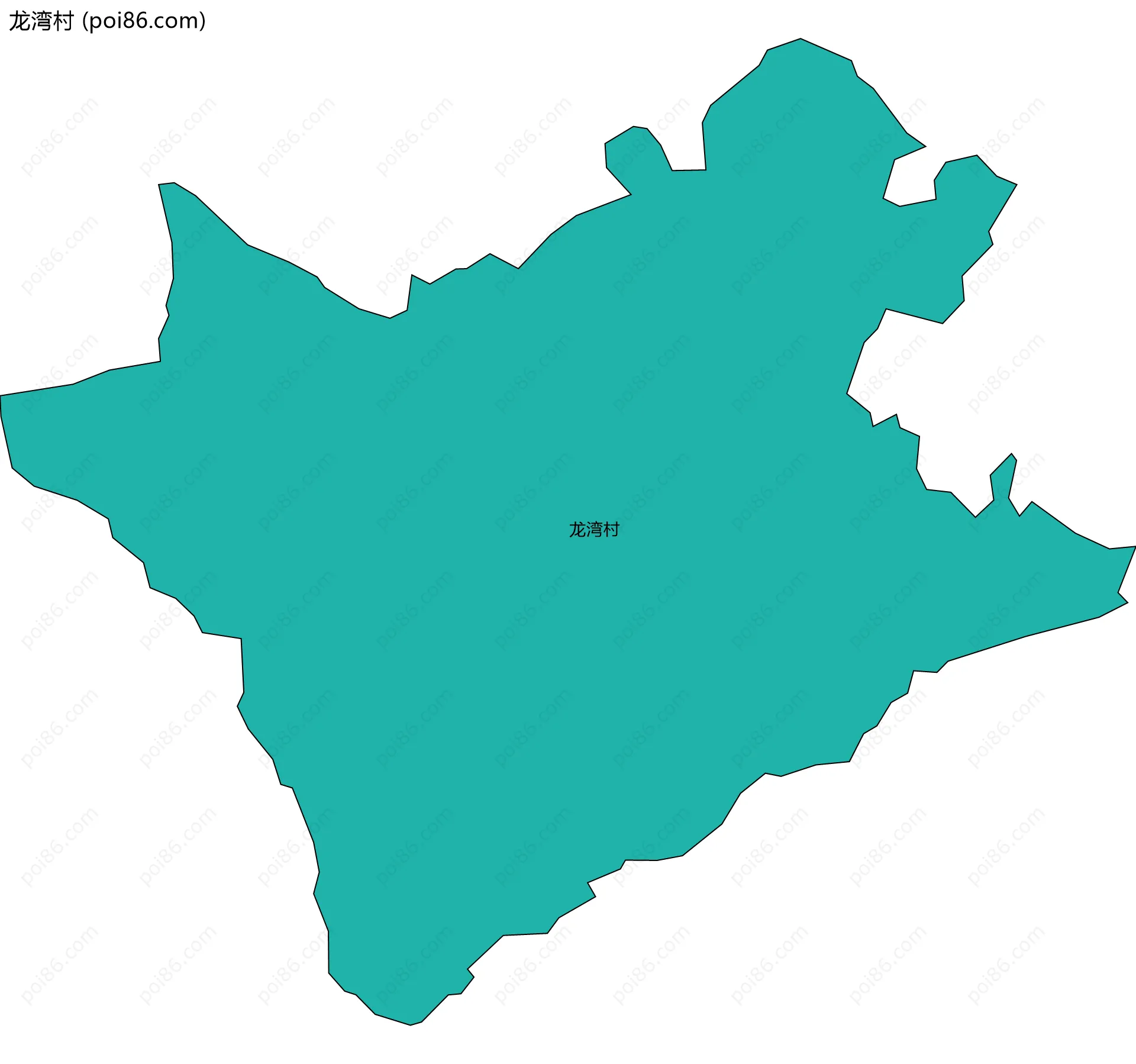 龙湾村边界地图