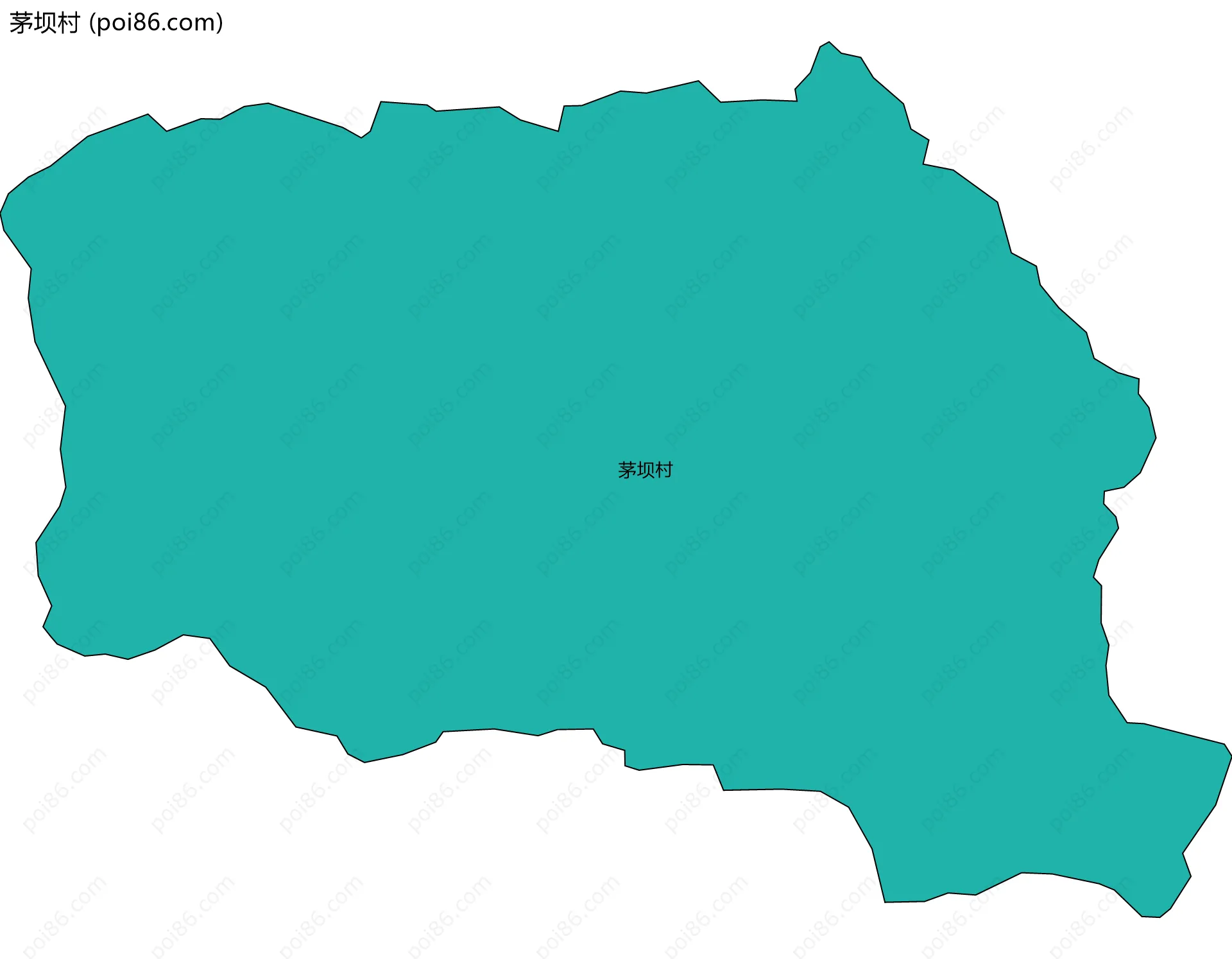 茅坝村边界地图