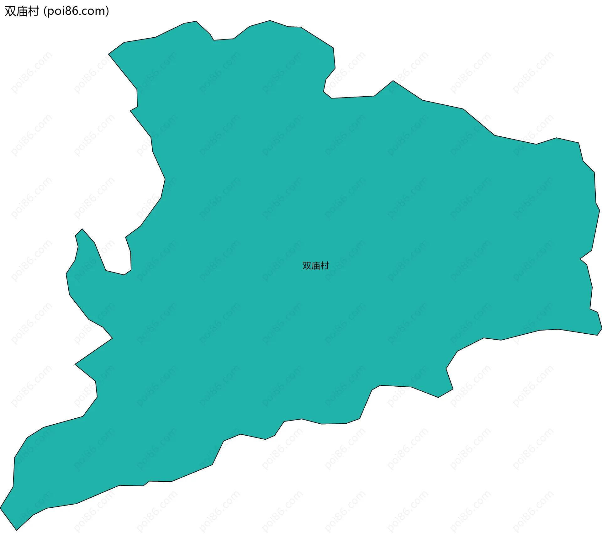 双庙村边界地图