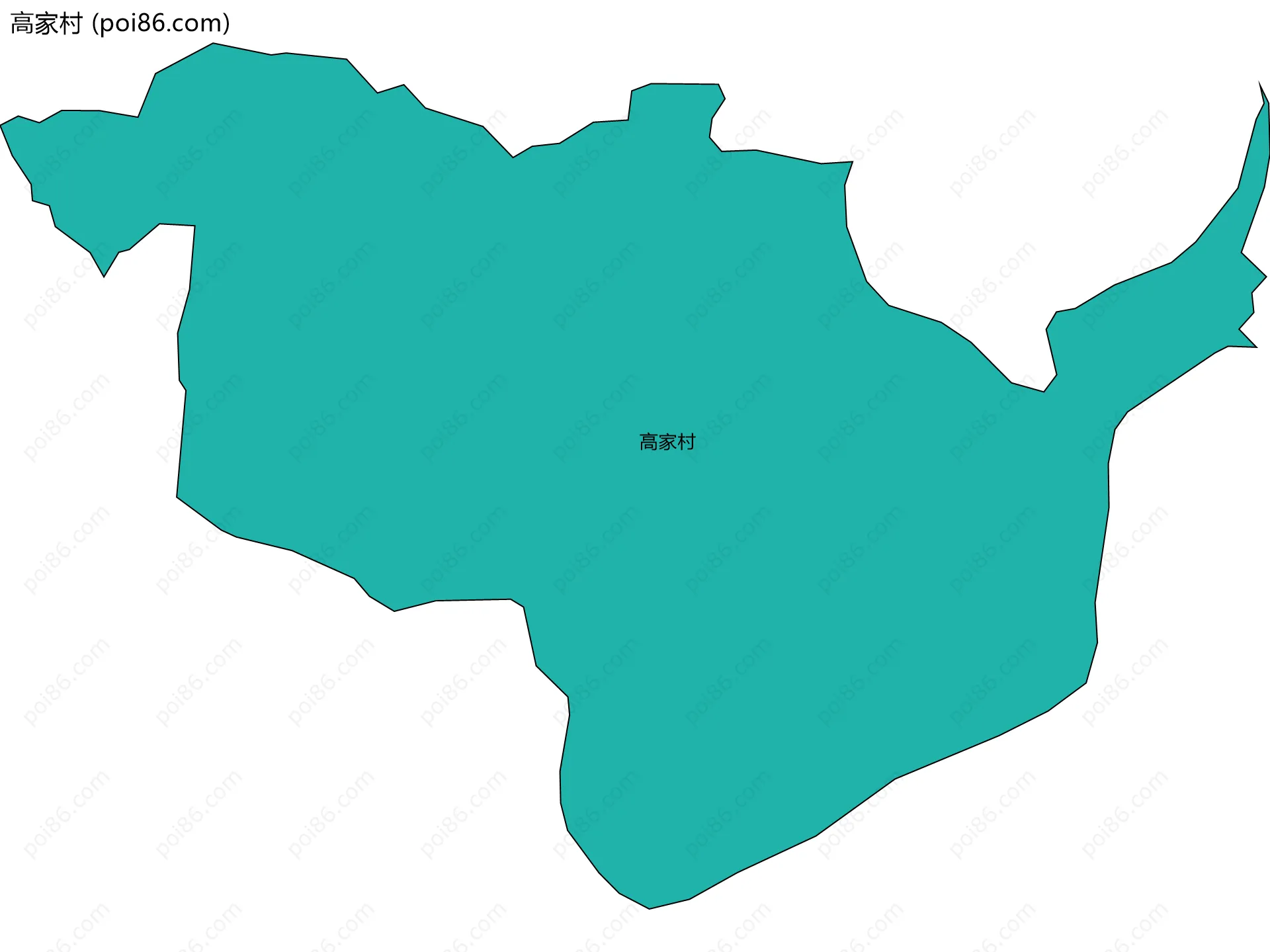 高家村边界地图