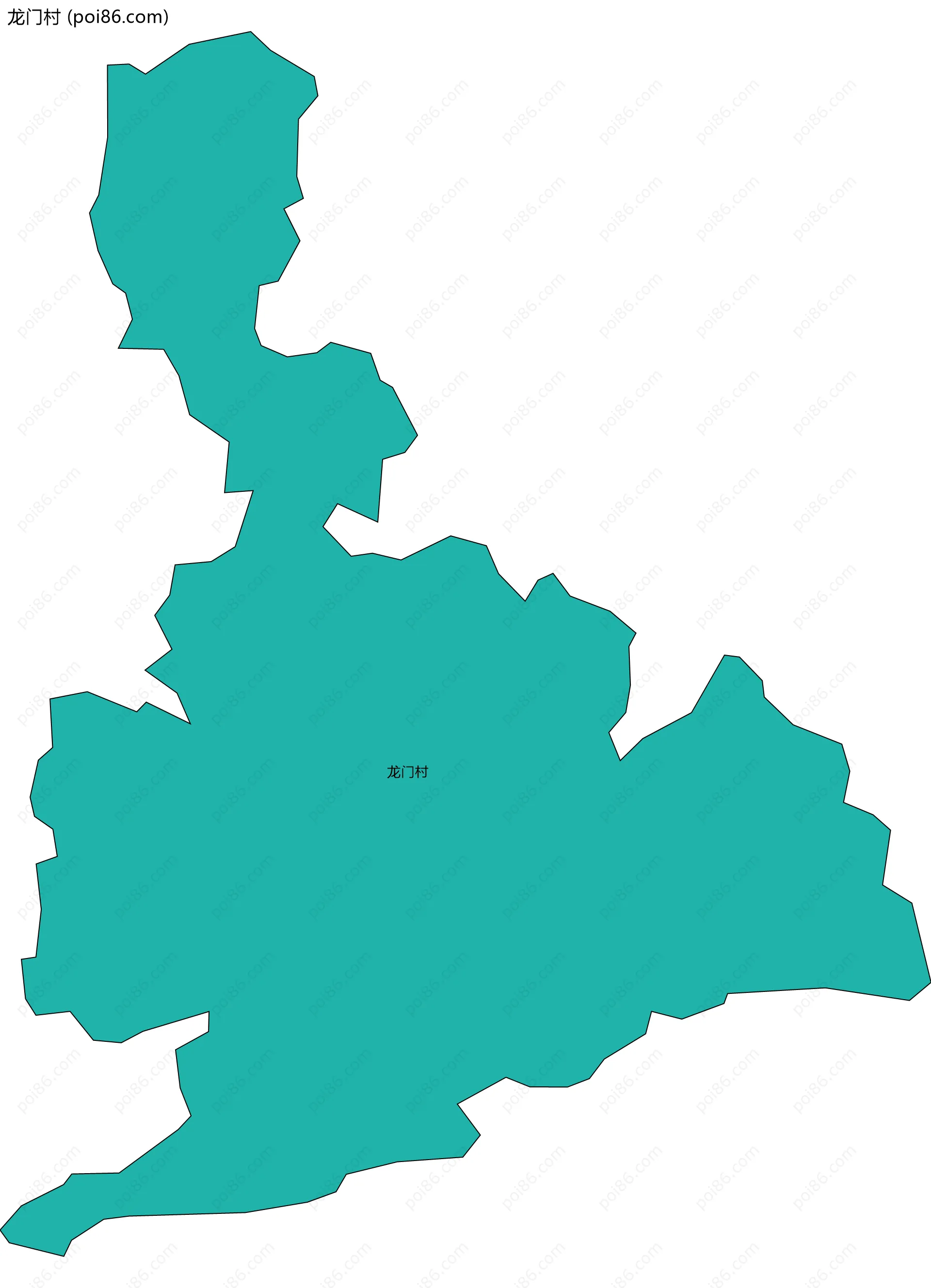 龙门村边界地图