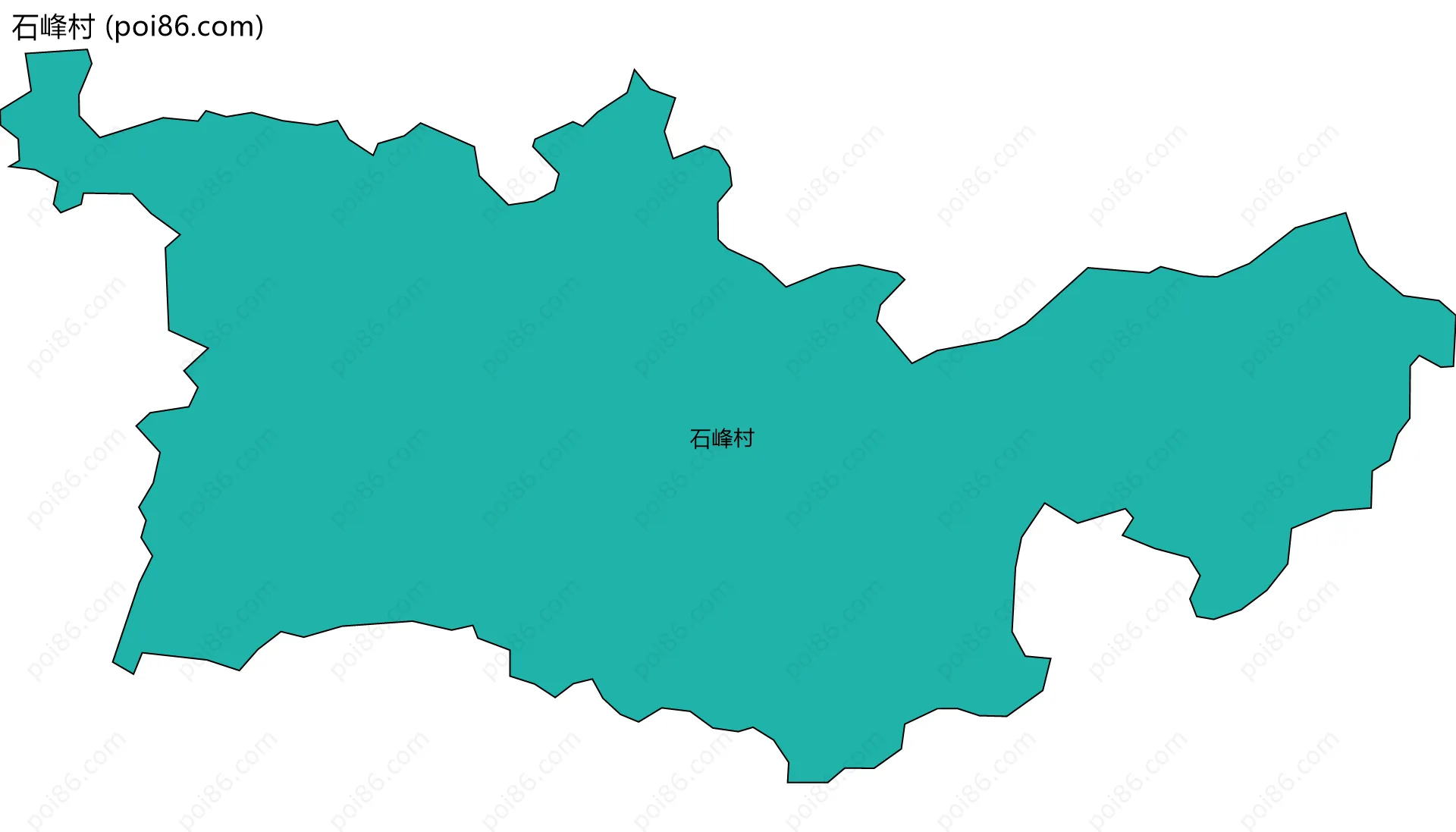 石峰村边界地图