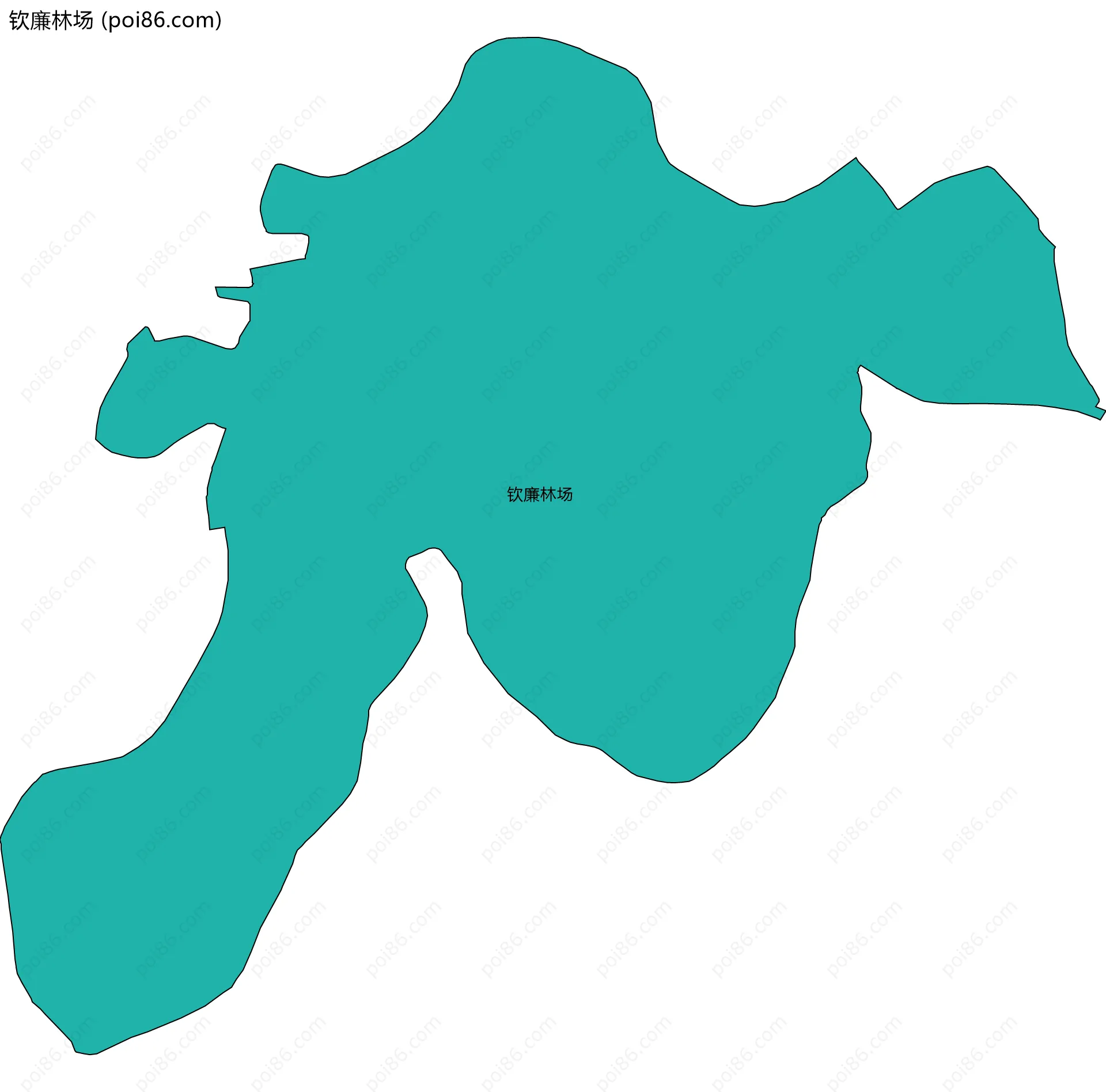 钦廉林场边界地图
