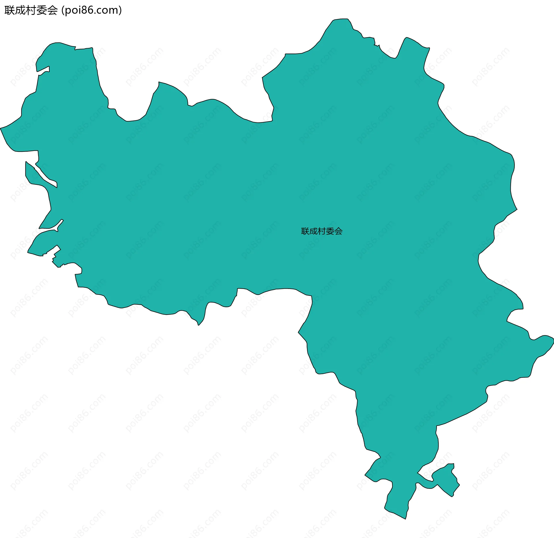 联成村委会边界地图